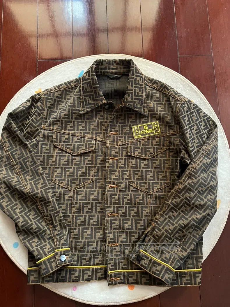 Fendi Fendi Embroidered Denim Jacket Size US M / EU 48-50 / 2 - 1 Thumbnail
