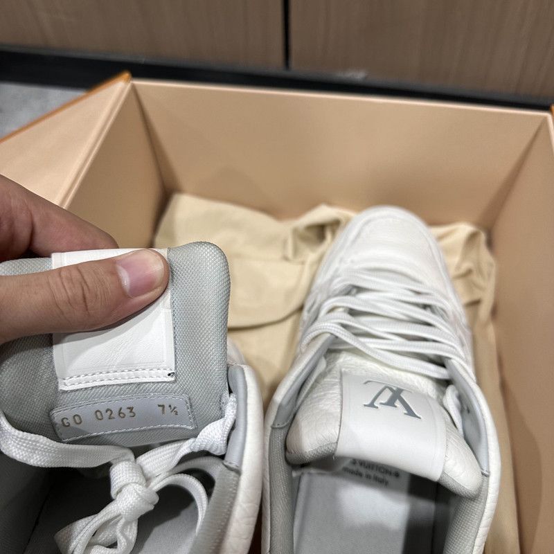 Louis Vuitton Louis Vuitton White Cement Trainer Sneakers -2508 Size US 8 / EU 41 - 4 Thumbnail