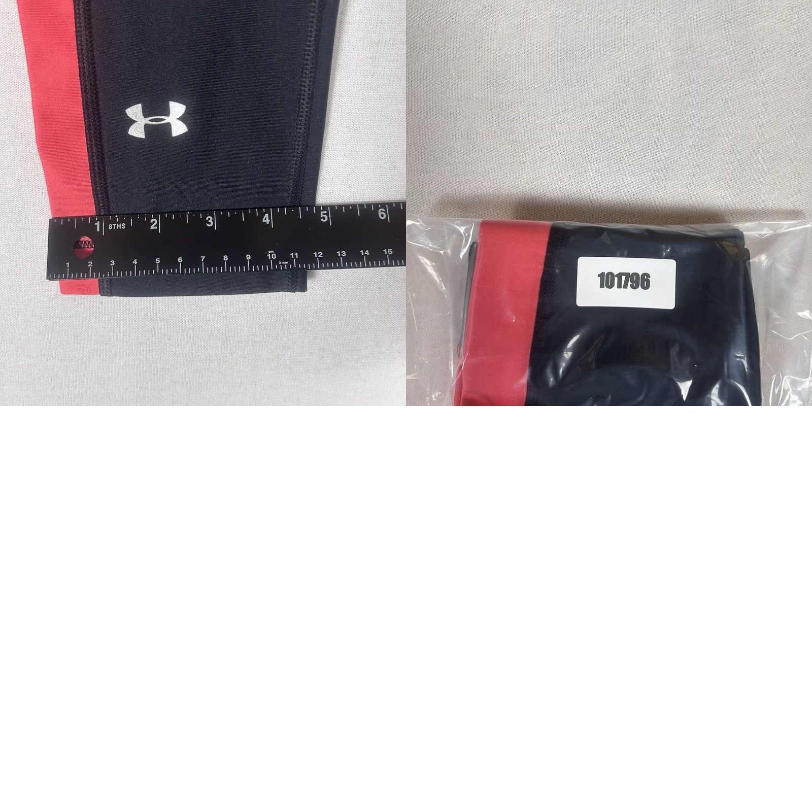 Under Armour VINTAGE Under Armour Heat Gear Womens Compression Capri Leggings XS Pink Stripes Ladies Small? Size 26" / US 2 / IT 38 - 8 Thumbnail