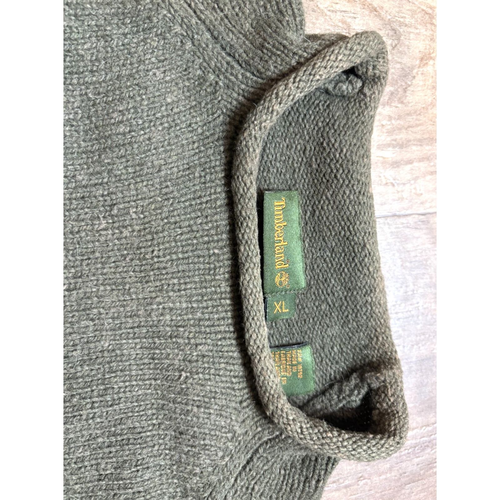 Timberland VINTAGE Timberland Pullover Sweater Mens XL Green Mohair Nylon Wool Knit Dad Grandpa VTG Size US XL / EU 56 / 4 - 3 Thumbnail