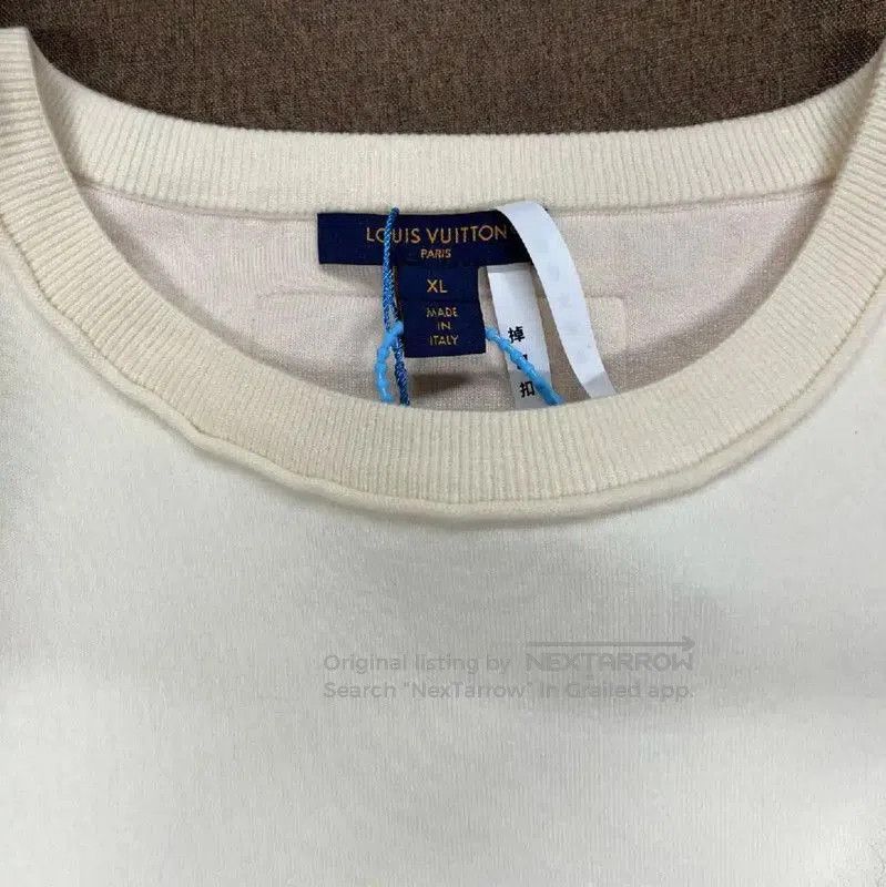 Louis Vuitton Louis Vuitton Cream Wool Women's T. Size XL / US 12-14 / IT 48-50 - 6 Thumbnail