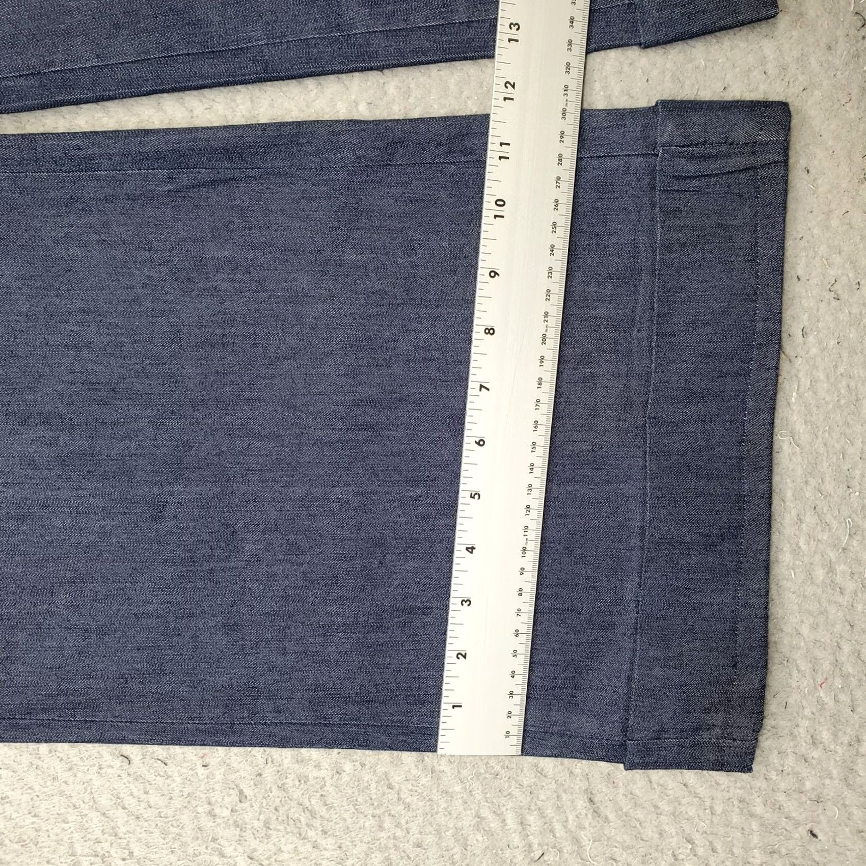 Vintage Elle Denim Pants Womens 12 Blue Stretch Comfort Boho Cuffed Wide Leg Medium Wash Pants Womens 12 Blue Stretch Comfort Boho Wide-Leg Denim Size 34" / US 12 / IT 48 - 5 Thumbnail