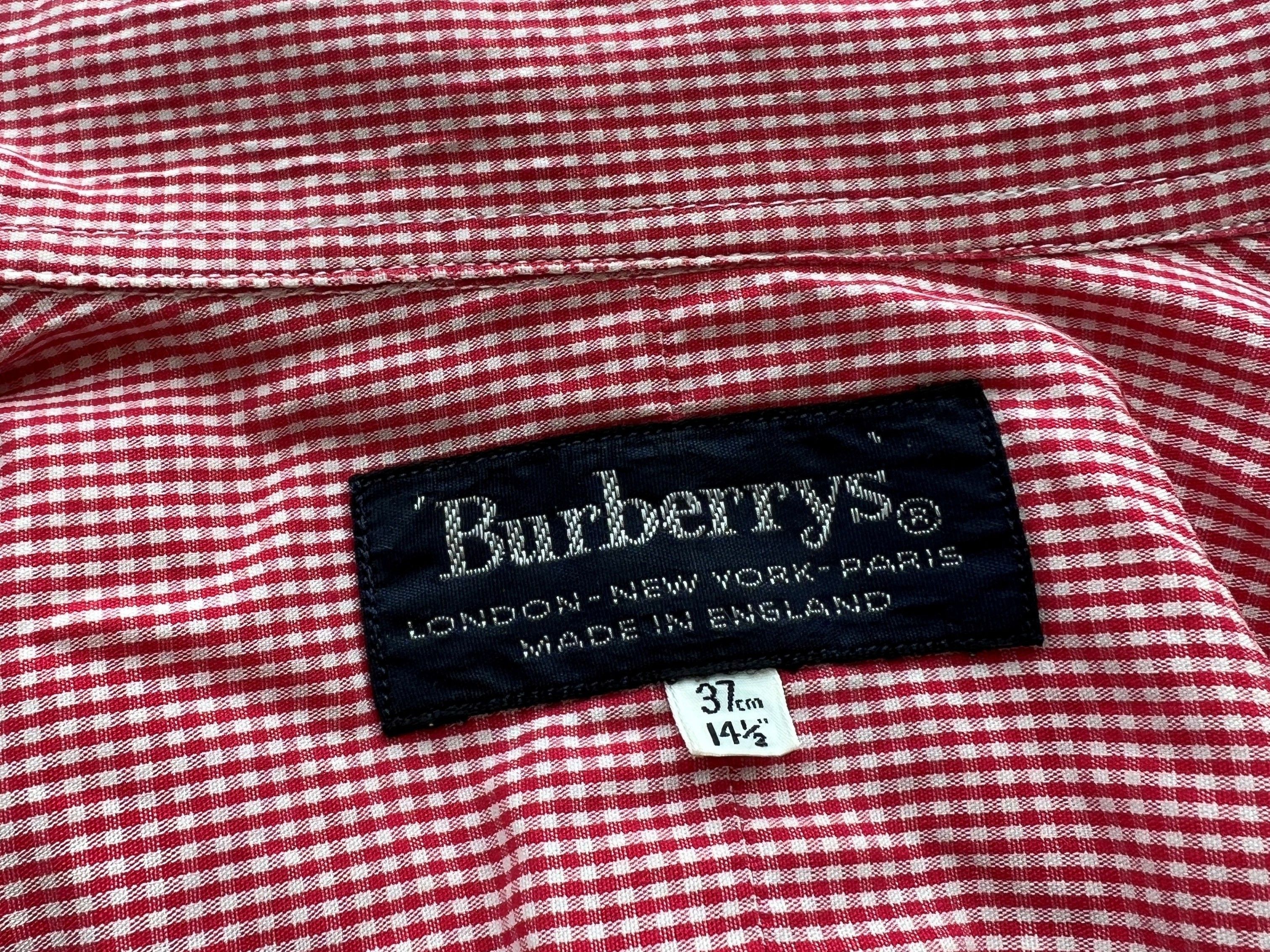 Burberry Vintage 80’s Burberry Check Shirt Size 14.5” / 37 cm Size US S / EU 44-46 / 1 - 5 Thumbnail