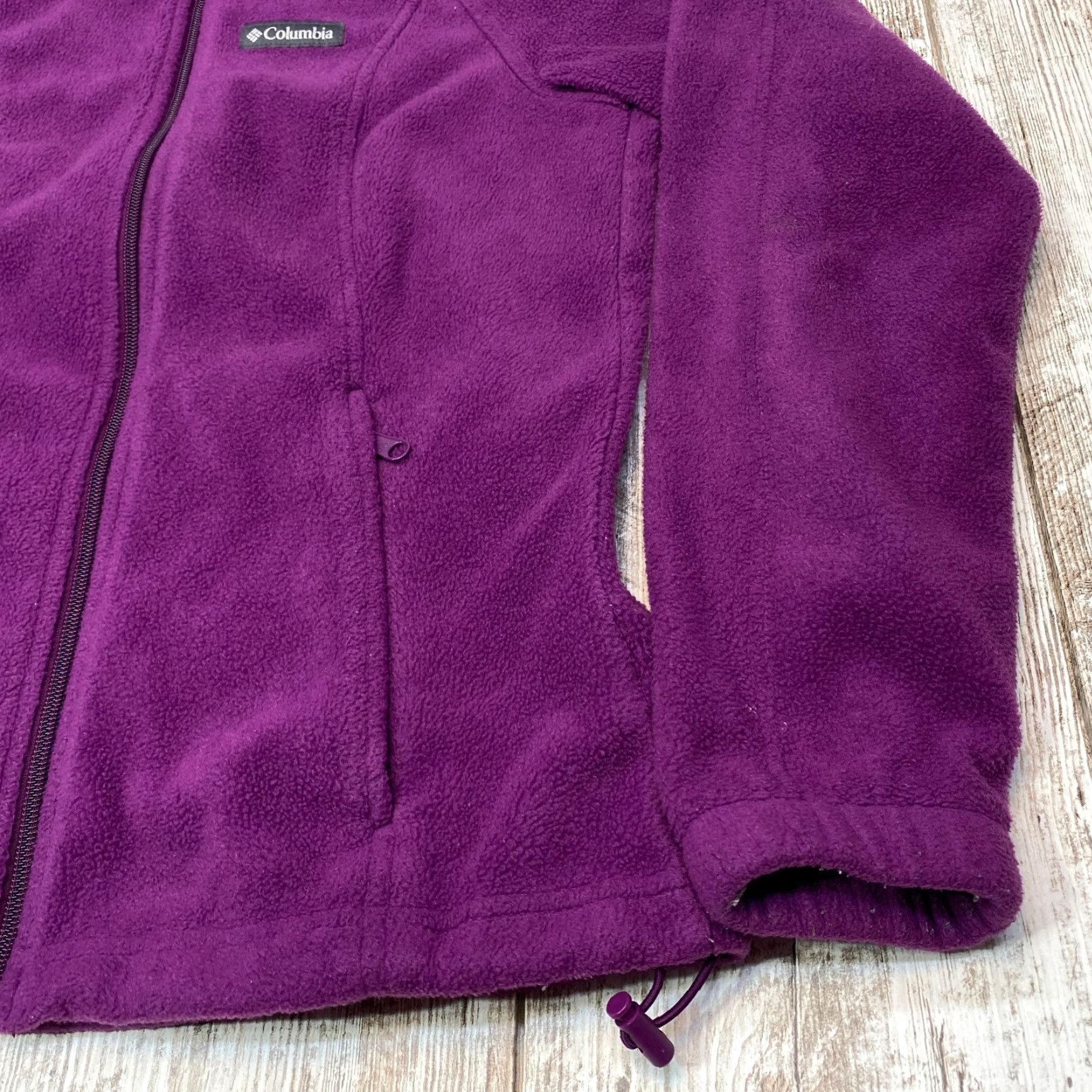 Vintage VINTAGE: No — discard. Columbia Jacket Womens XSmall Plum Fleece Full Zip Up Sweater Sweatshirt 7536 Size XS / US 0-2 / IT 36-38 - 4 Thumbnail