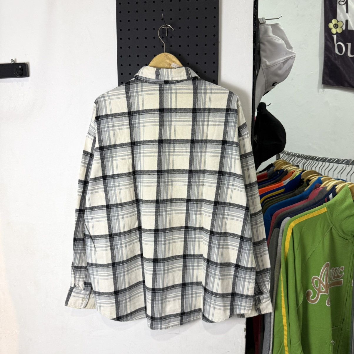 thisisneverthat THISISNEVERTHAT embroidered plaid flannel shirt Size US XL / EU 56 / 4 - 3 Thumbnail