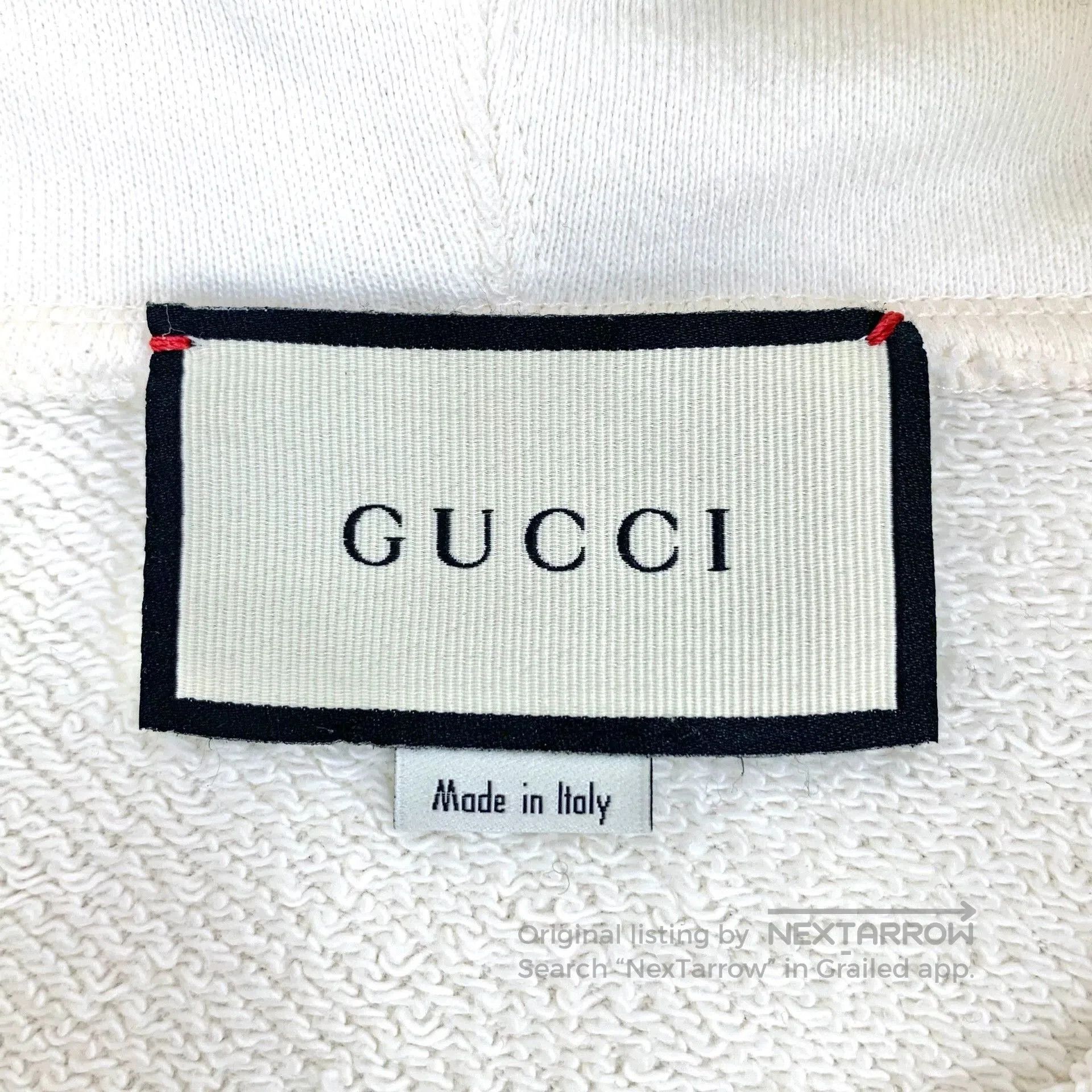 Gucci Gucci White Logo Sequin Hooded Sweatshirt. Size US S / EU 44-46 / 1 - 5 Thumbnail
