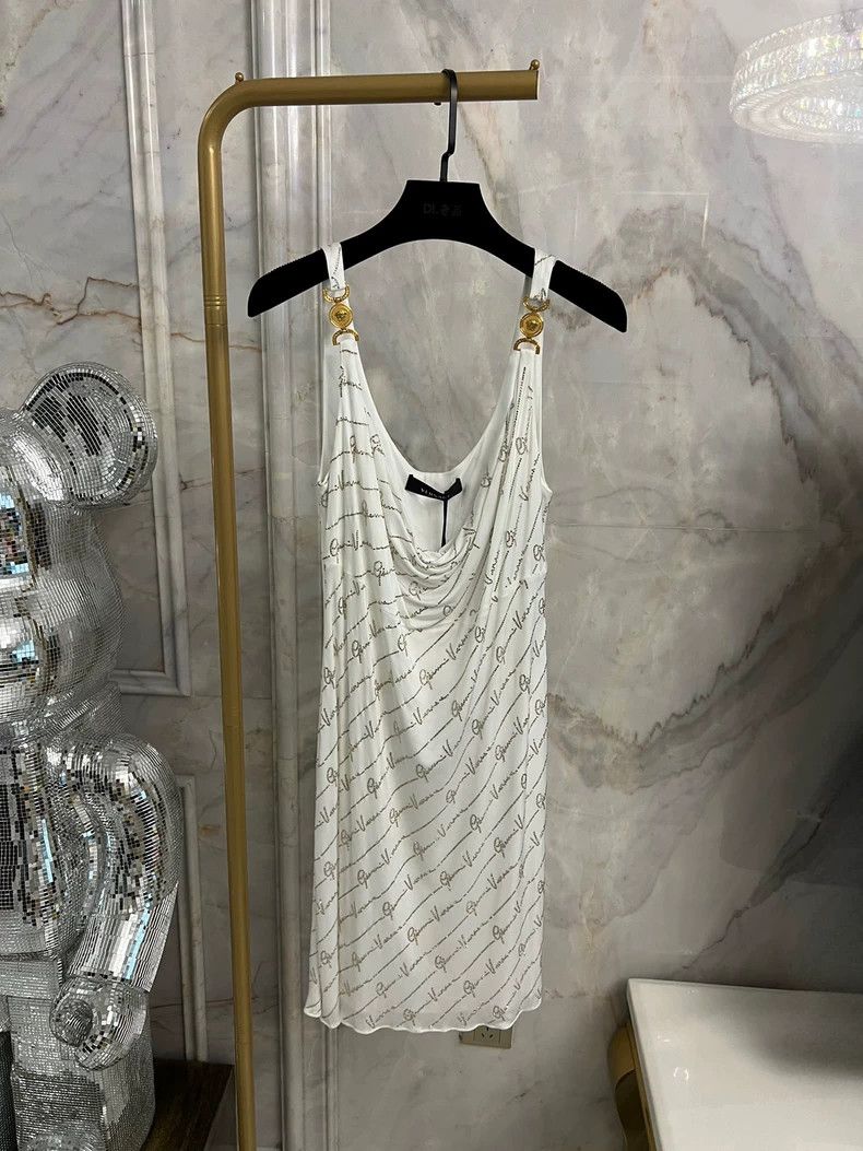 Versace Versace A slip dress full of diamonds Size M / US 6-8 / IT 42-44 - 2 Thumbnail