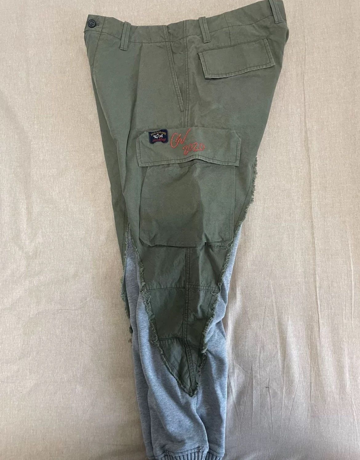 Greg Lauren GREG LAUREN color blocked drawstring pants - DMC-2508 Size US 36 / EU 52 - 3 Thumbnail