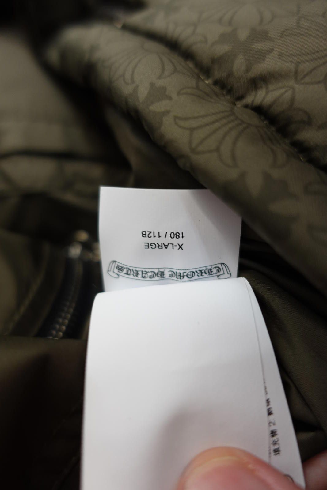 Chrome Hearts Chrome Heart Plus Pattern Puffer Jacket in Olive Green Size US XL / EU 56 / 4 - 9 Thumbnail