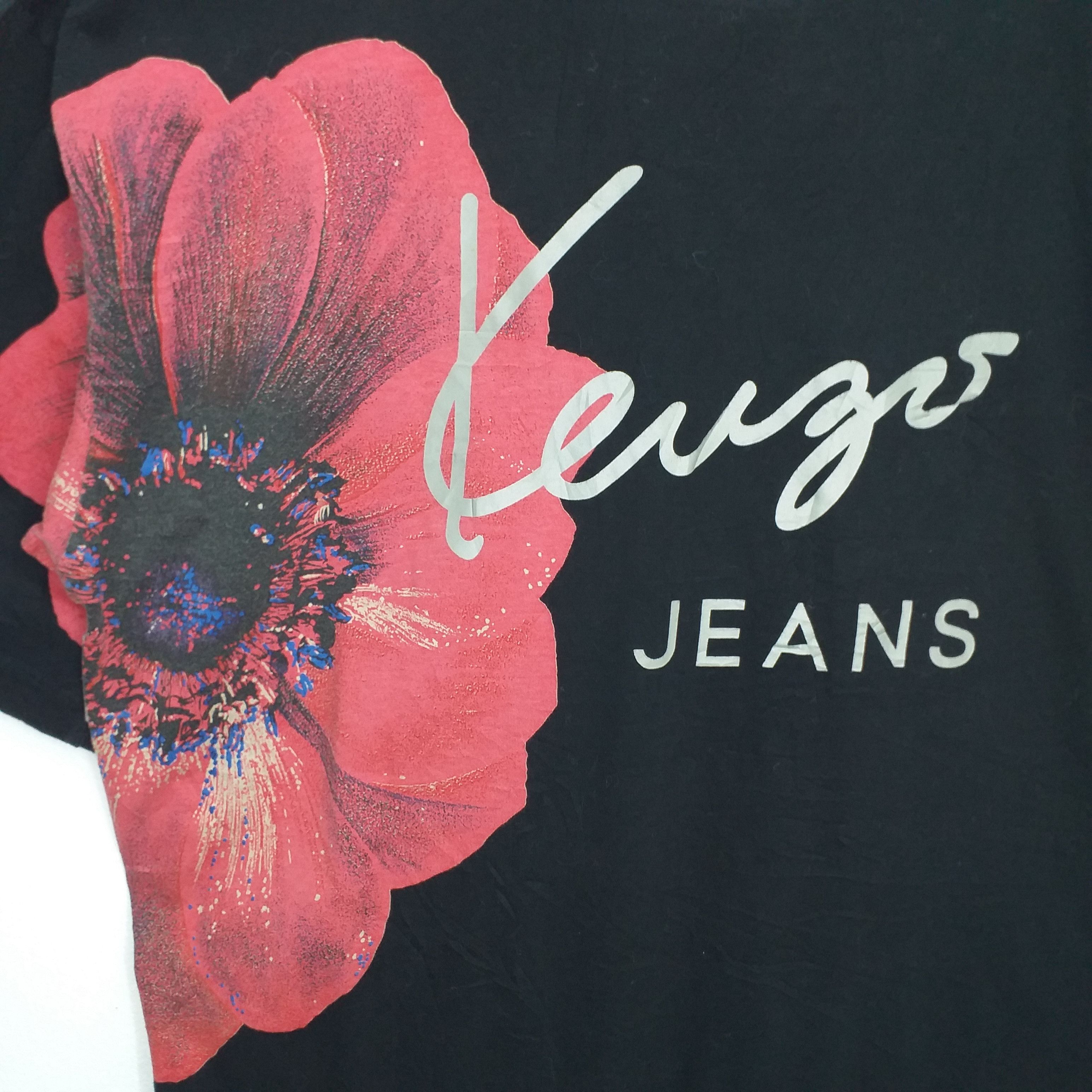 Japanese Brand Vintage Kenzo Jeans Flower Biggest Print Large Tshirt -E015 Size US L / EU 52-54 / 3 - 5 Thumbnail