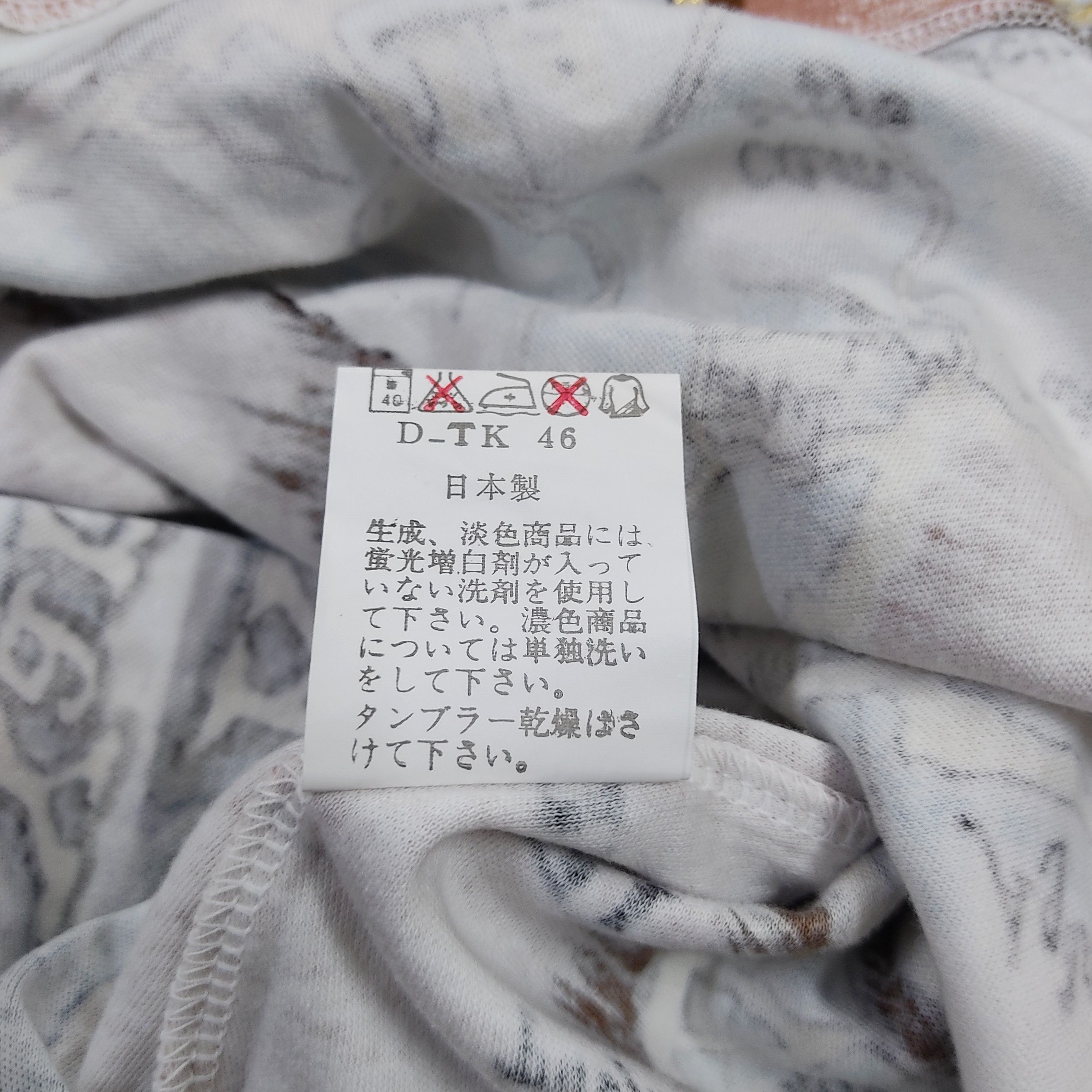 Kansai Yamamoto Vintage NWT Kansai Yamamoto AOP Map Print Long Tee Size M / US 6-8 / IT 42-44 - 8 Thumbnail