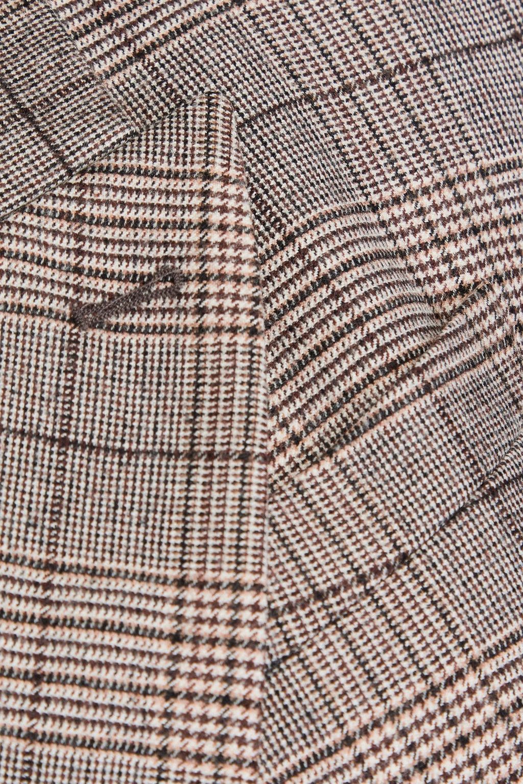 Brunello Cucinelli o1y0725 Checked Blazer in Dark Brown Size M / US 6-8 / IT 42-44 - 4 Thumbnail