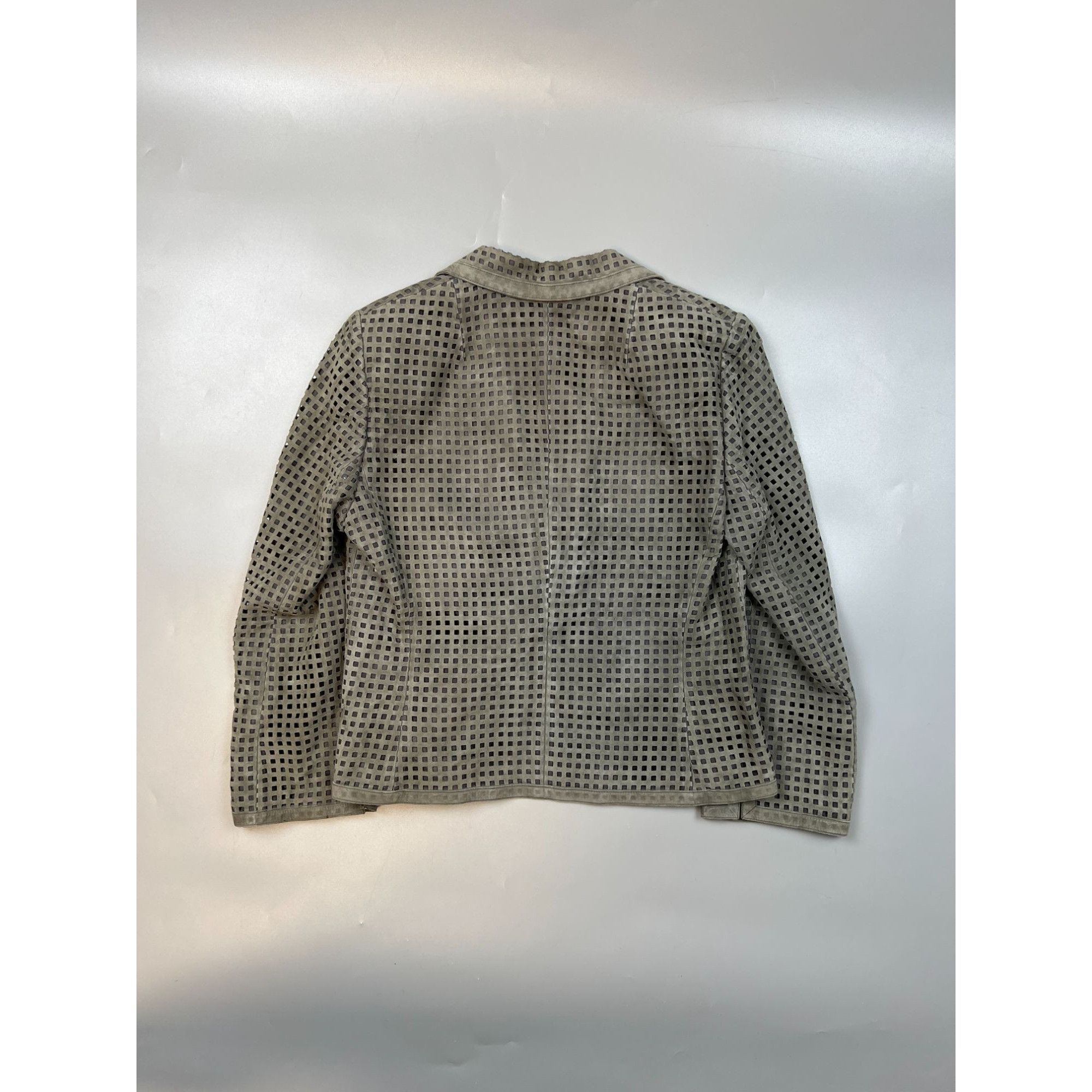 Akris Akris Suede Leather Perforated Blazer Jacket (Y0671) Size M / US 6-8 / IT 42-44 - 7 Thumbnail