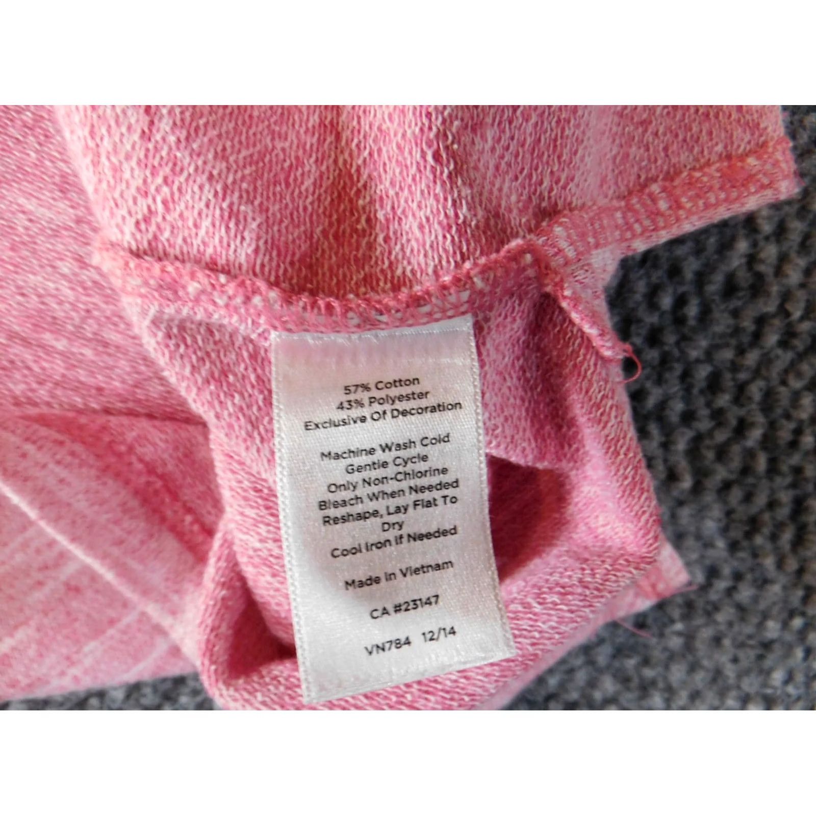 Talbots Talbots Womens Sweater Pullover PS Petite Pink Solid Round Neck Long Sleeve Casual Modern Knit Pullover Cotton Polyester Stretch Mens? Size S / US 4 / IT 40 - 7 Thumbnail
