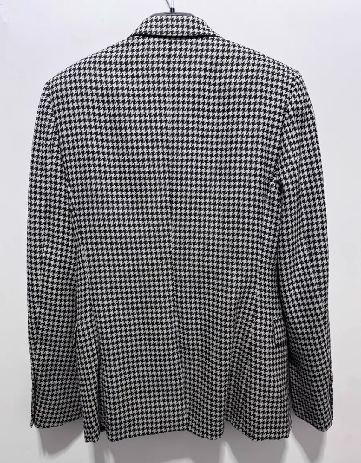 Saint Laurent Paris Saint Laurent (SLP) 14SS Leather Collar Houndstooth Blazer Size US S / EU 44-46 / 1 - 2 Thumbnail