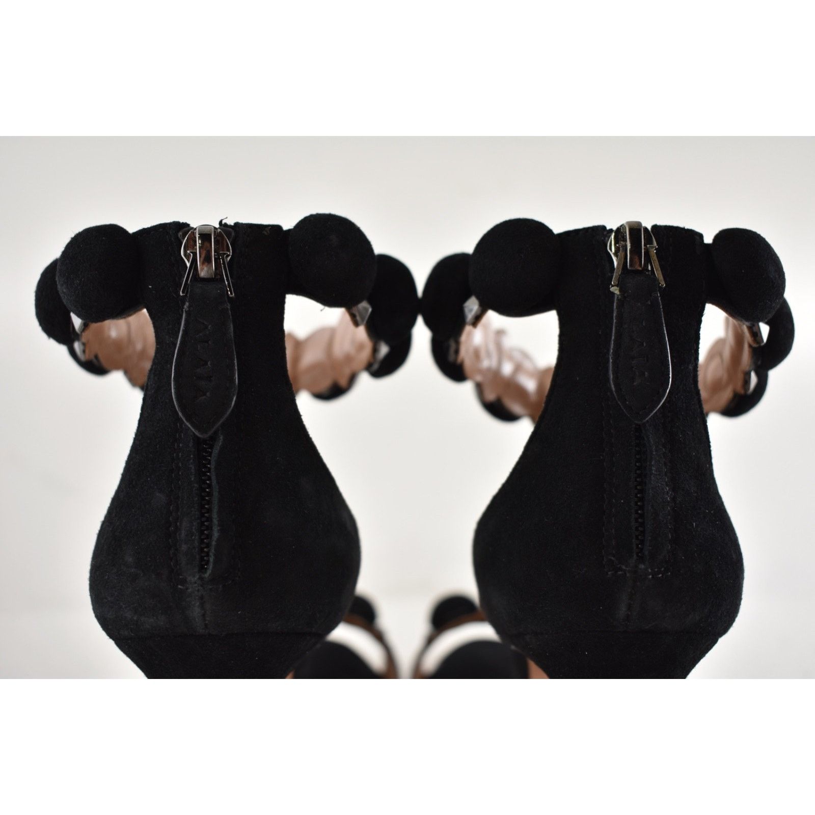 Alaia Alaia Bombe 110mm Black Suede Ankle T Strap Sandal 39.5 Size US 9.5 / IT 39.5 - 16 Thumbnail