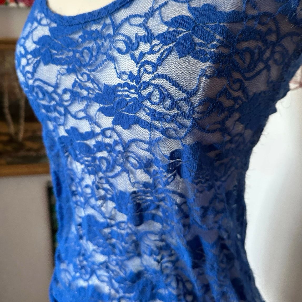 Other planet gold dark blue floral lace shirt Size M / US 6-8 / IT 42-44 - 3 Thumbnail