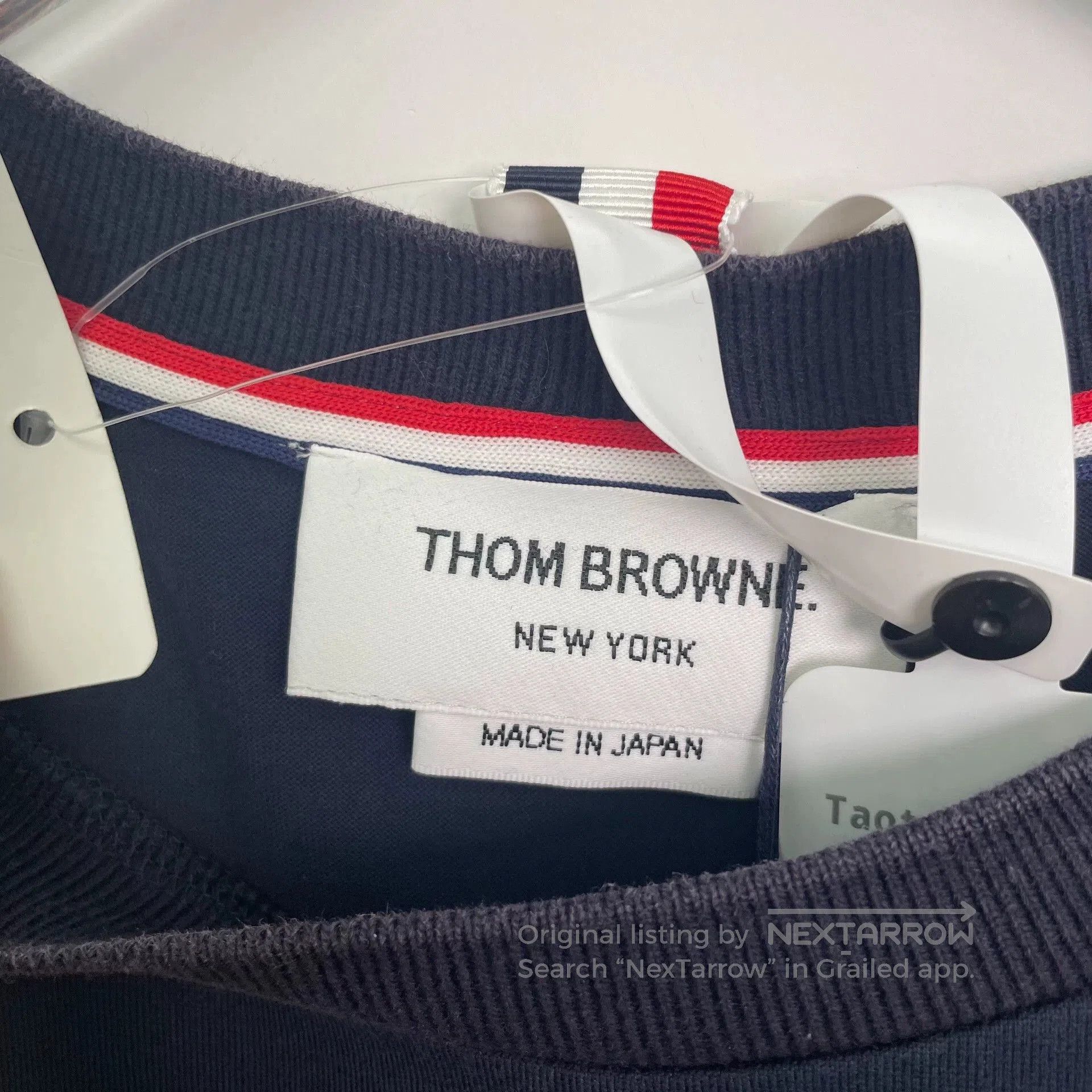 Thom Browne Thom Browne Blue Cotton Crewneck T-Shirt. Size US XS / EU 42 / 0 - 6 Thumbnail