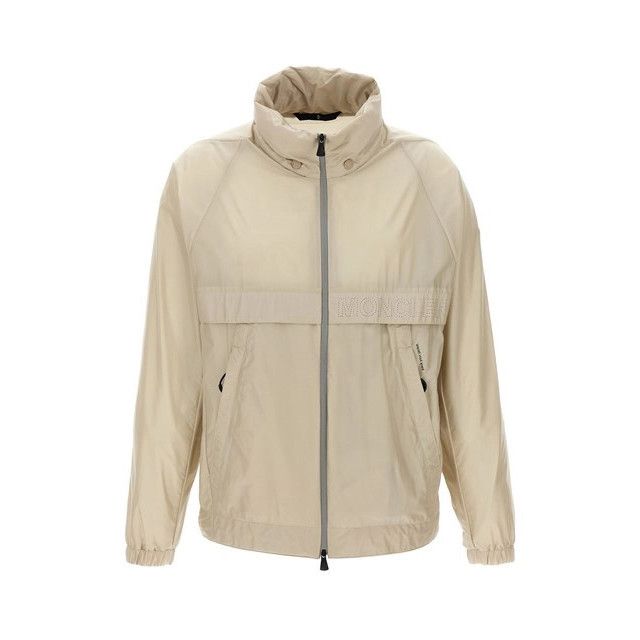 MONCLER GRENOBLE Negara $1550 White Hooded Windbreaker New (