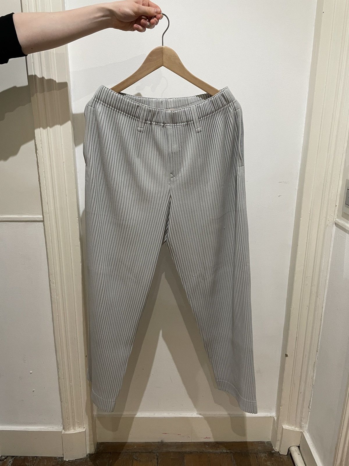 image of Homme Plisse Issey Miyake x Issey Miyake Homme Plissé Pants in Grey, Men's (Size 30)