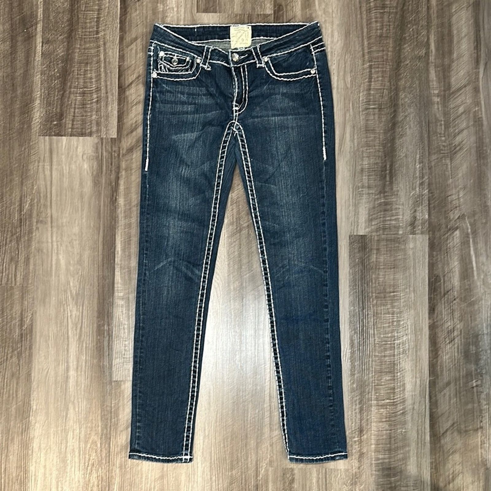 Other L.A. Idol Stone Stud Skinny Jeans - 9 Size 30" / US 8 / IT 44 - 1 Thumbnail