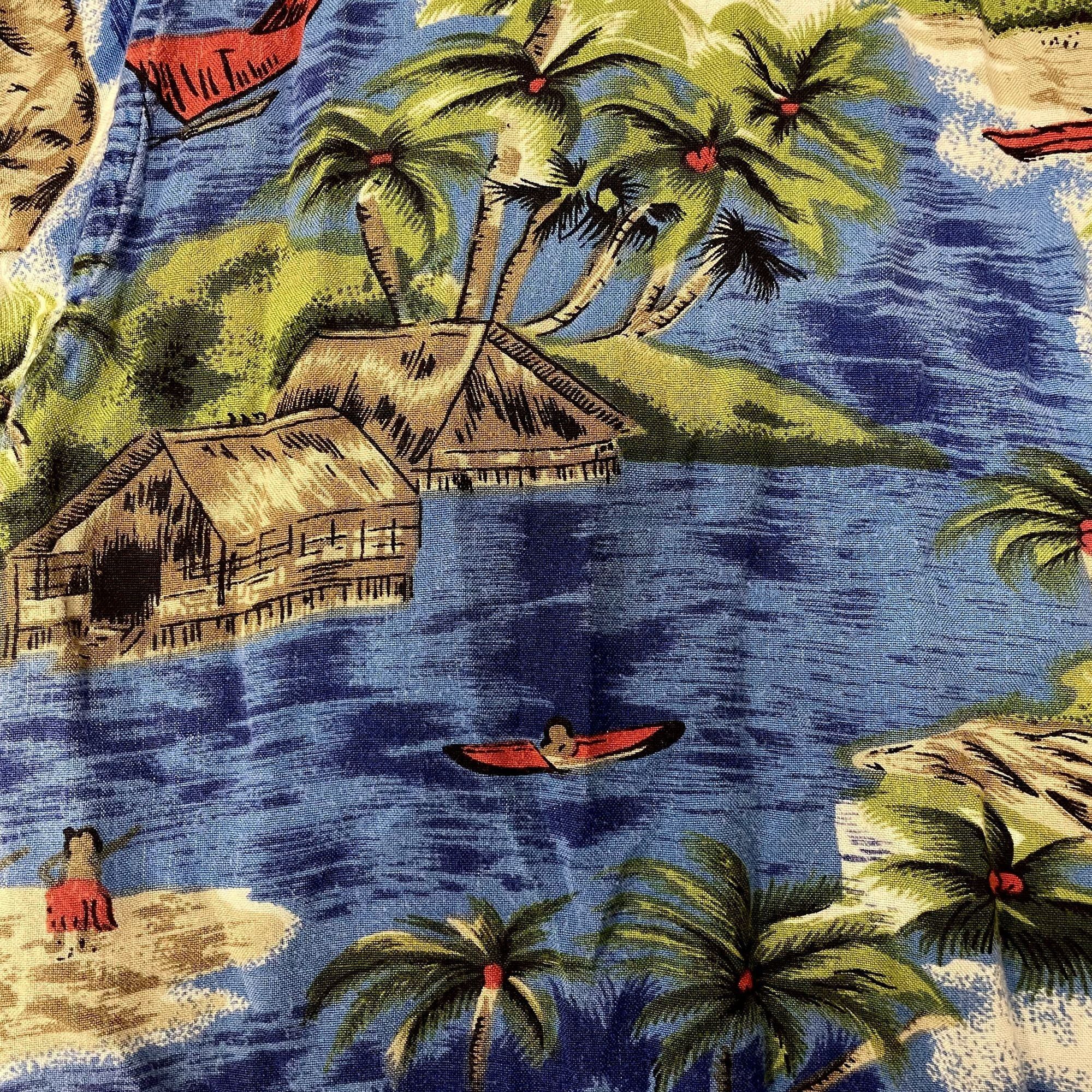 Other Vtg BI Bay Sports Hawaiian SURFING SAVAGES Tropical Shirt Size US M / EU 48-50 / 2 - 7 Thumbnail