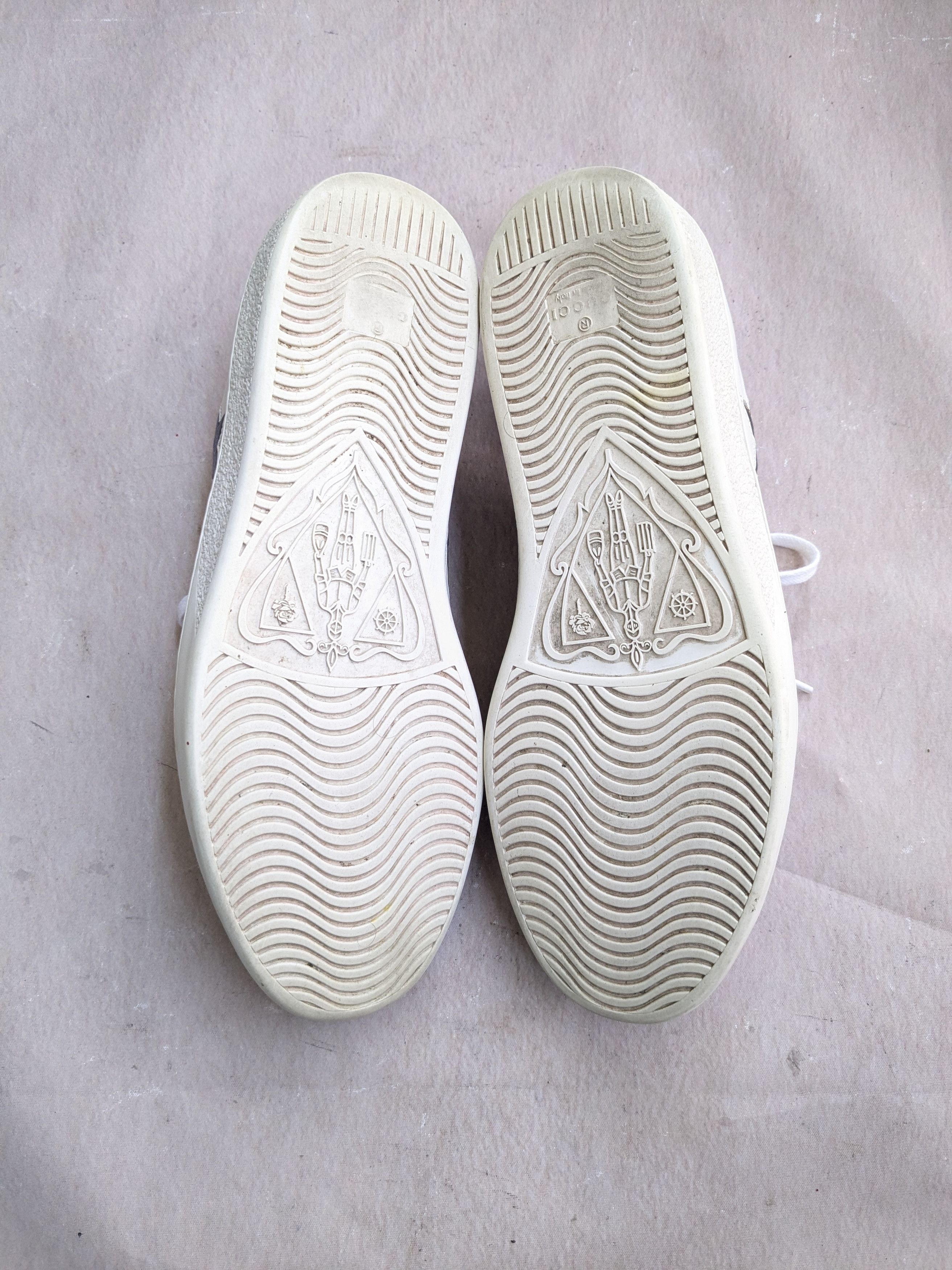 Gucci Gucci Ace Sneakers White 9.5 Stars Low Tops 452502 Size US 9.5 / EU 42-43 - 15 Thumbnail
