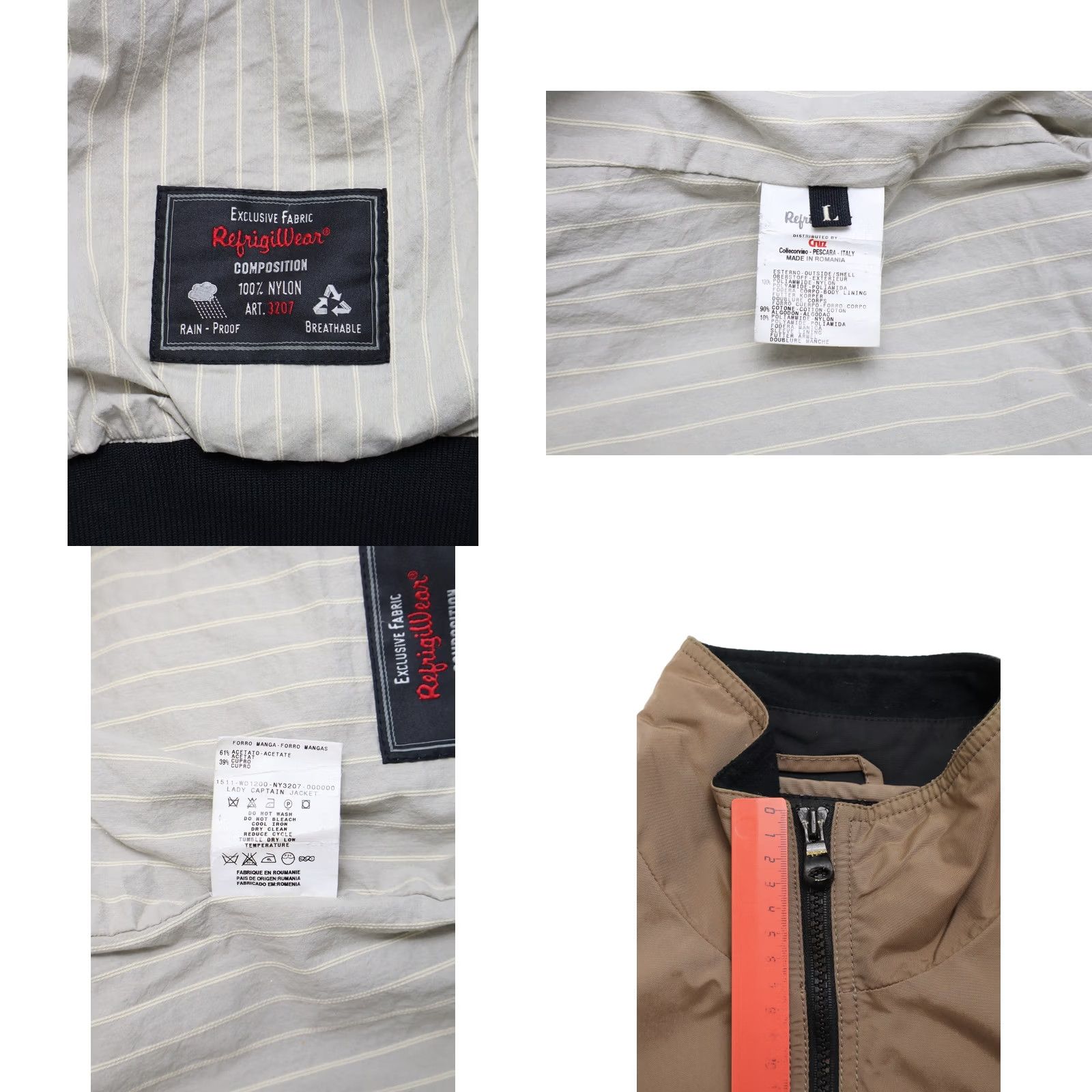 Refrigiwear REFRIGIWEAR Cruz Captain Jacket Women's LARGE Rain-Proof Breathable Bomber Jacket Size L / US 10 / IT 46 - 8 Thumbnail