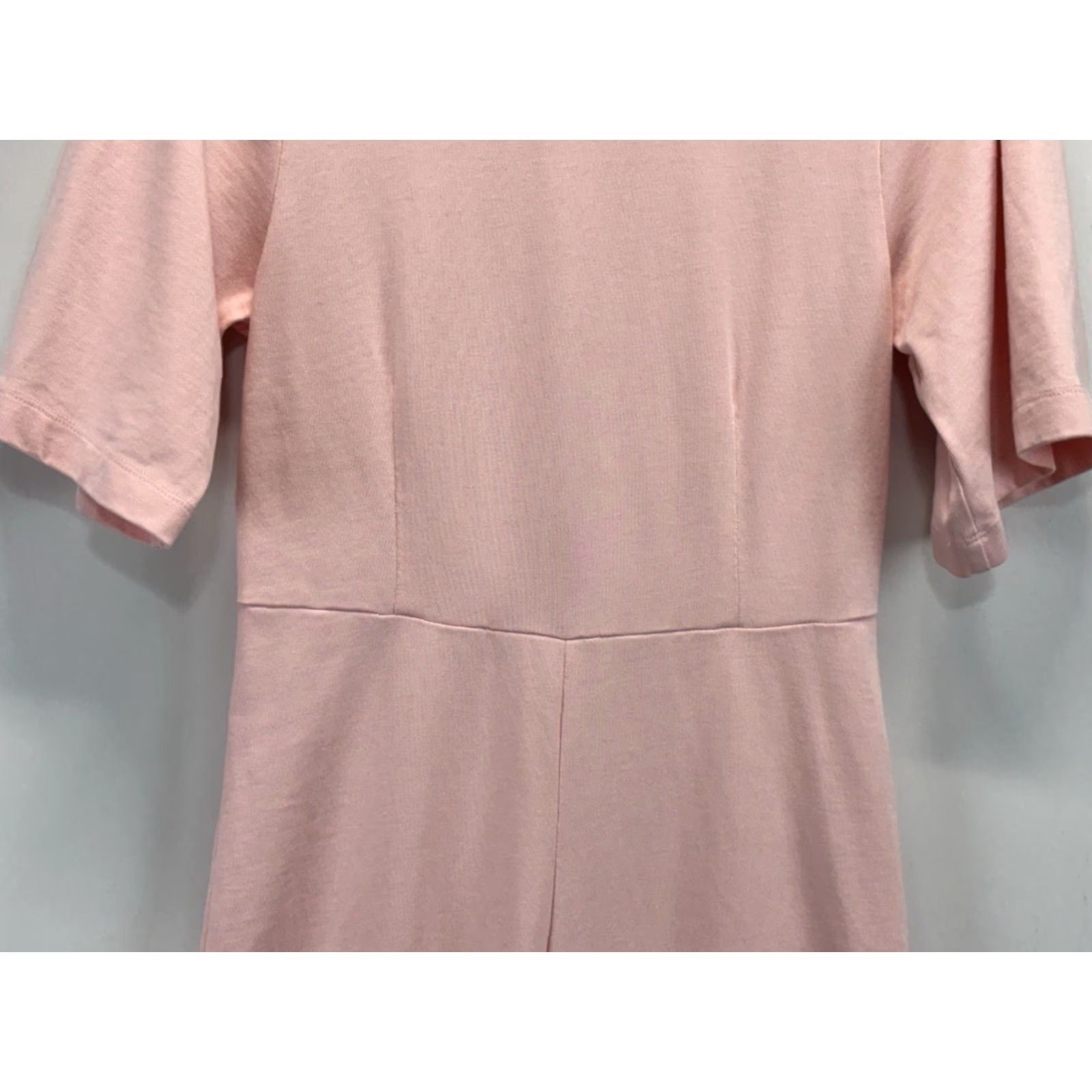 Nike VINTAGE Nike NSW One Piece Jumpsuit Women’s Small Pink Crop Back Zip Swoosh Embroidered Size 28" / US 6 / IT 42 - 3 Thumbnail