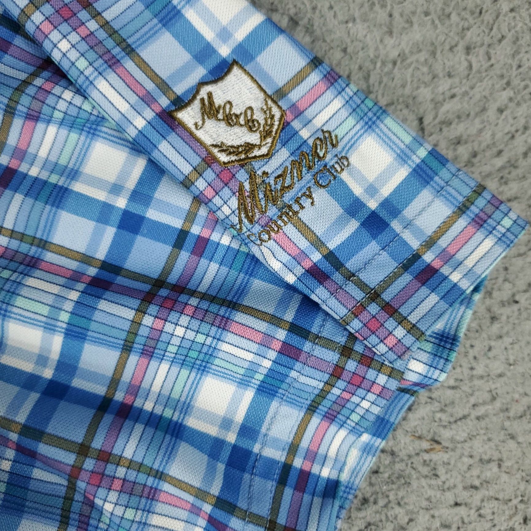 Peter Millar Peter Millar Shirt Medium Blue Plaid Short Sleeve Golf Summer Comfort Mens Size US M / EU 48-50 / 2 - 3 Thumbnail