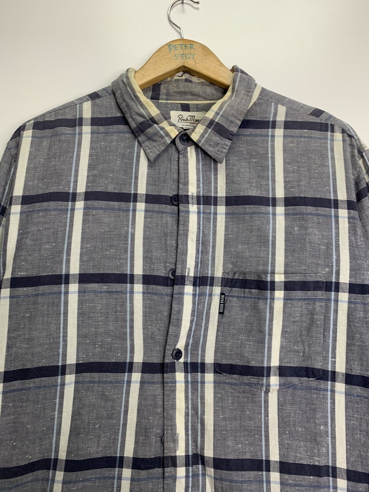Flannel × Japanese Brand × Vintage Vintage Rich Man Flannel Size US XXL / EU 58 / 5 - 3 Thumbnail