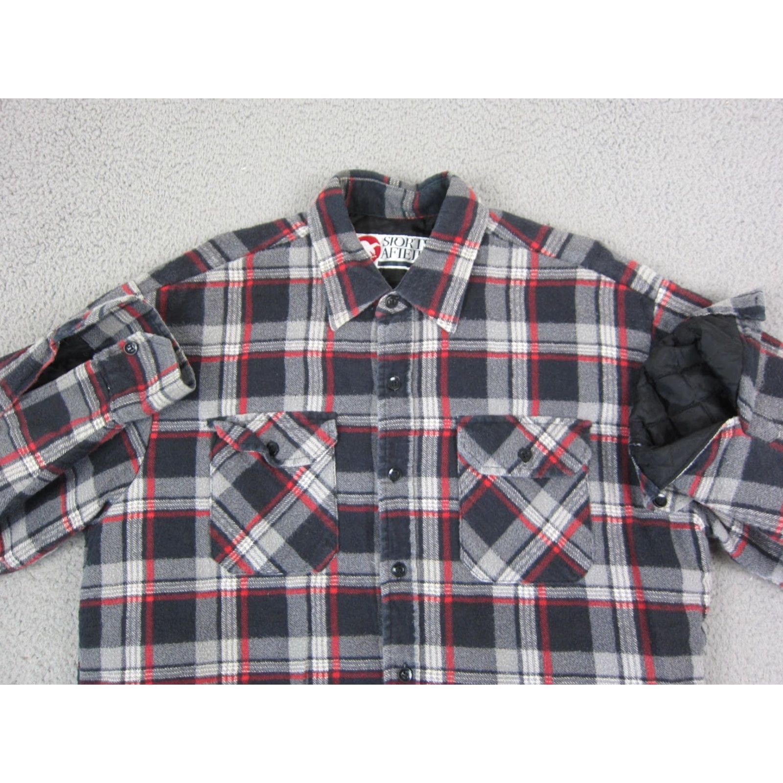 Wrangler VINTAGE Wrangler Shirt Mens L Black Plaid Quilted Lined Flannel Button-Up Top Size US L / EU 52-54 / 3 - 3 Thumbnail