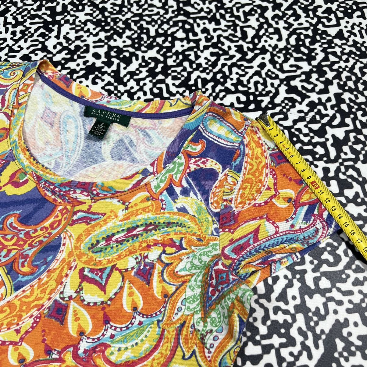 Lauren Ralph Lauren Vintage Y2K Lauren Ralph Lauren Art Luxury Floral T-shirt Size S / US 4 / IT 40 - 16 Thumbnail
