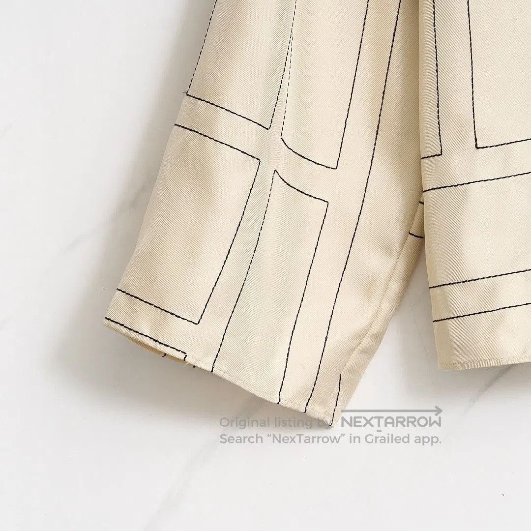 Toteme Toteme Women's Geometric Silk Blouse. Size M / US 6-8 / IT 42-44 - 3 Thumbnail
