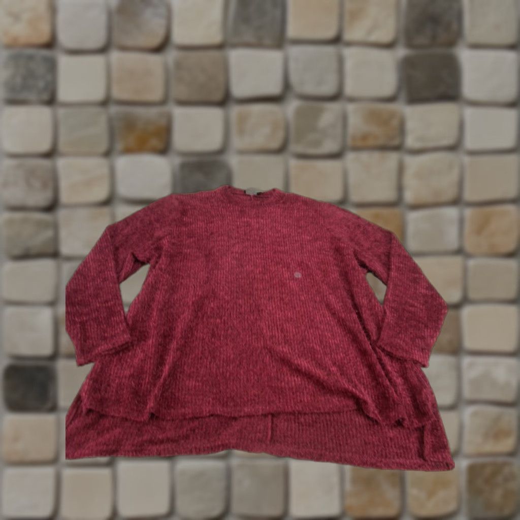 Vintage Lane Bryant Sweater Womens 26 Knit Burgundy Red Crew Neck NEW Size 4XL / US 24-26 - 1 Thumbnail