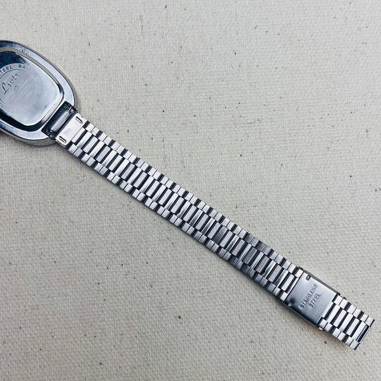 Vintage 2000s vintage style square stainless steel luxury watch Size ONE SIZE - 5 Thumbnail