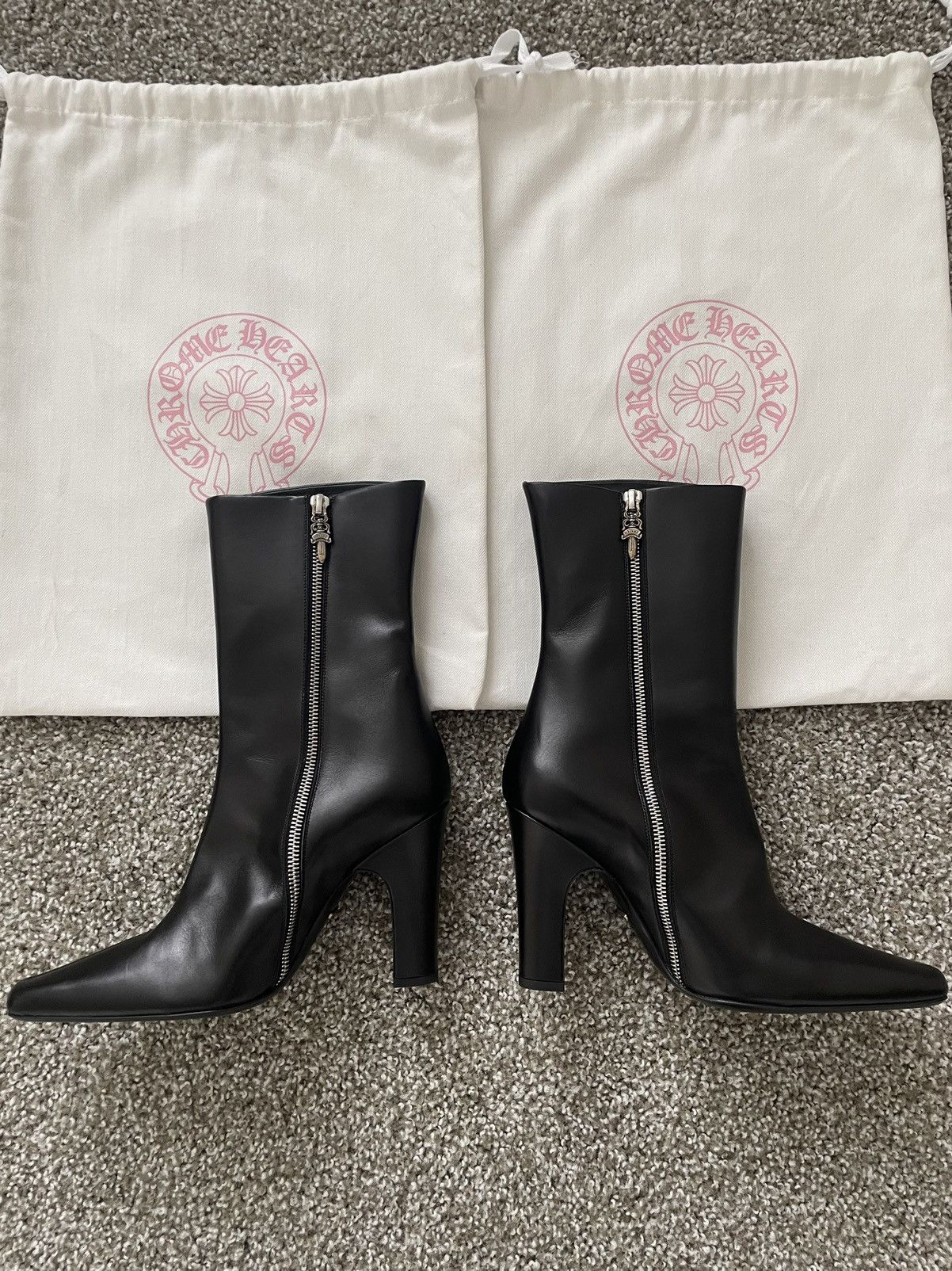 Chrome Hearts Chrome Hearts Sugar Jones High Heel Mid Boots Size US 8 / IT 38 - 2 Thumbnail
