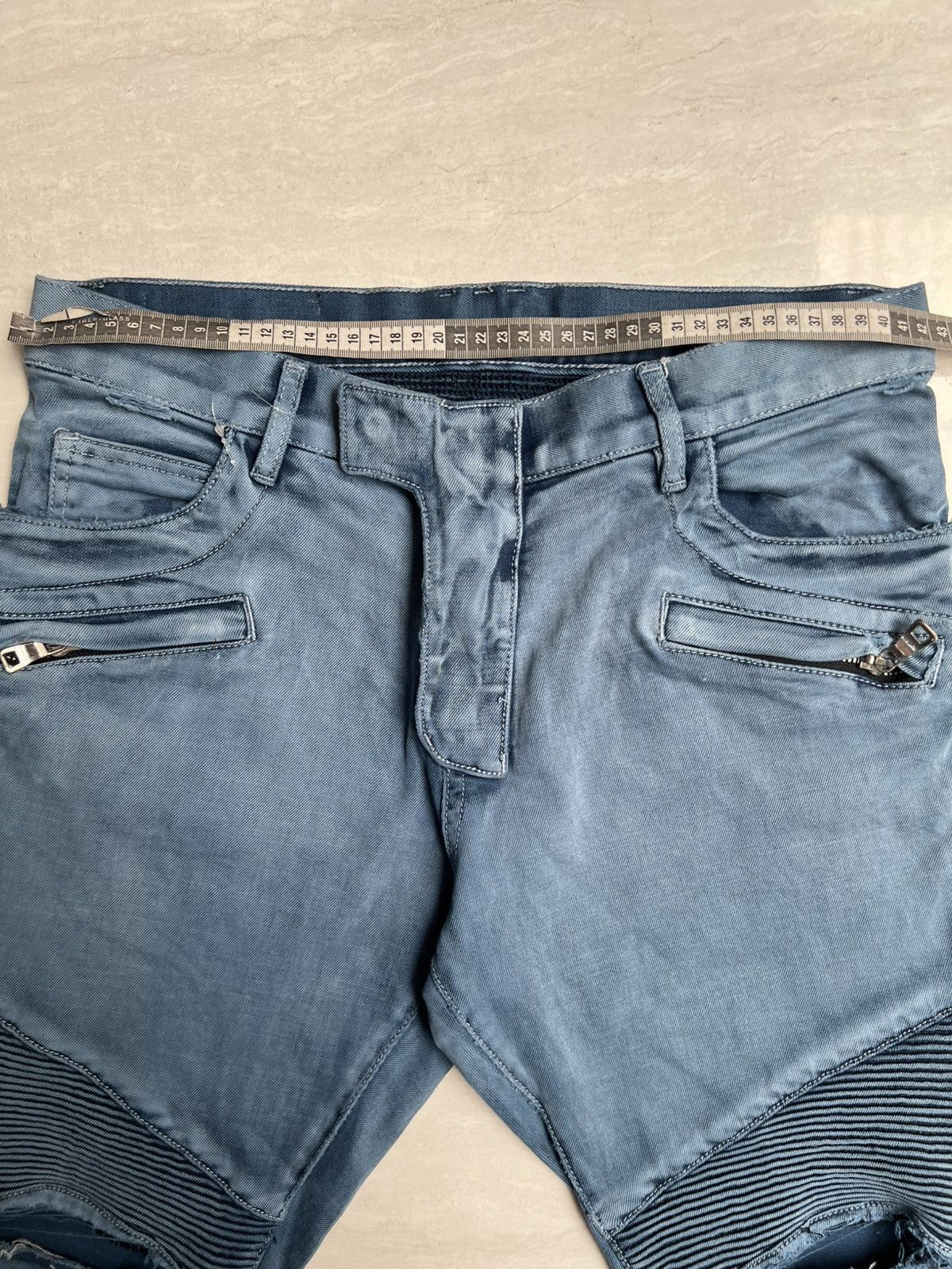 Balmain Balmain Paris Biker Distressed Jeans Size US 32 / EU 48 - 4 Thumbnail
