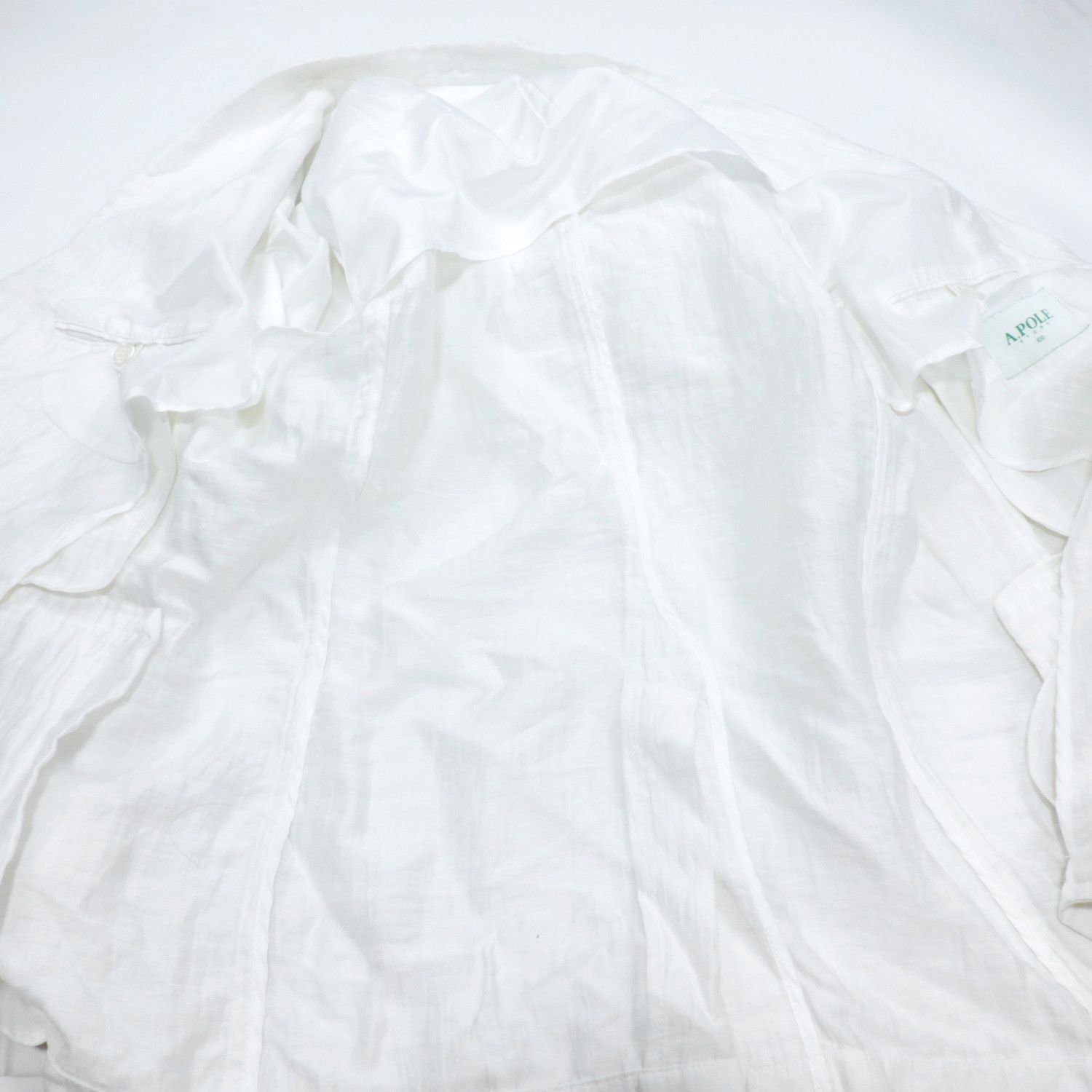 Japanese Brand A.POLE STORY WHITE BLAZER Size 40R - 8 Thumbnail