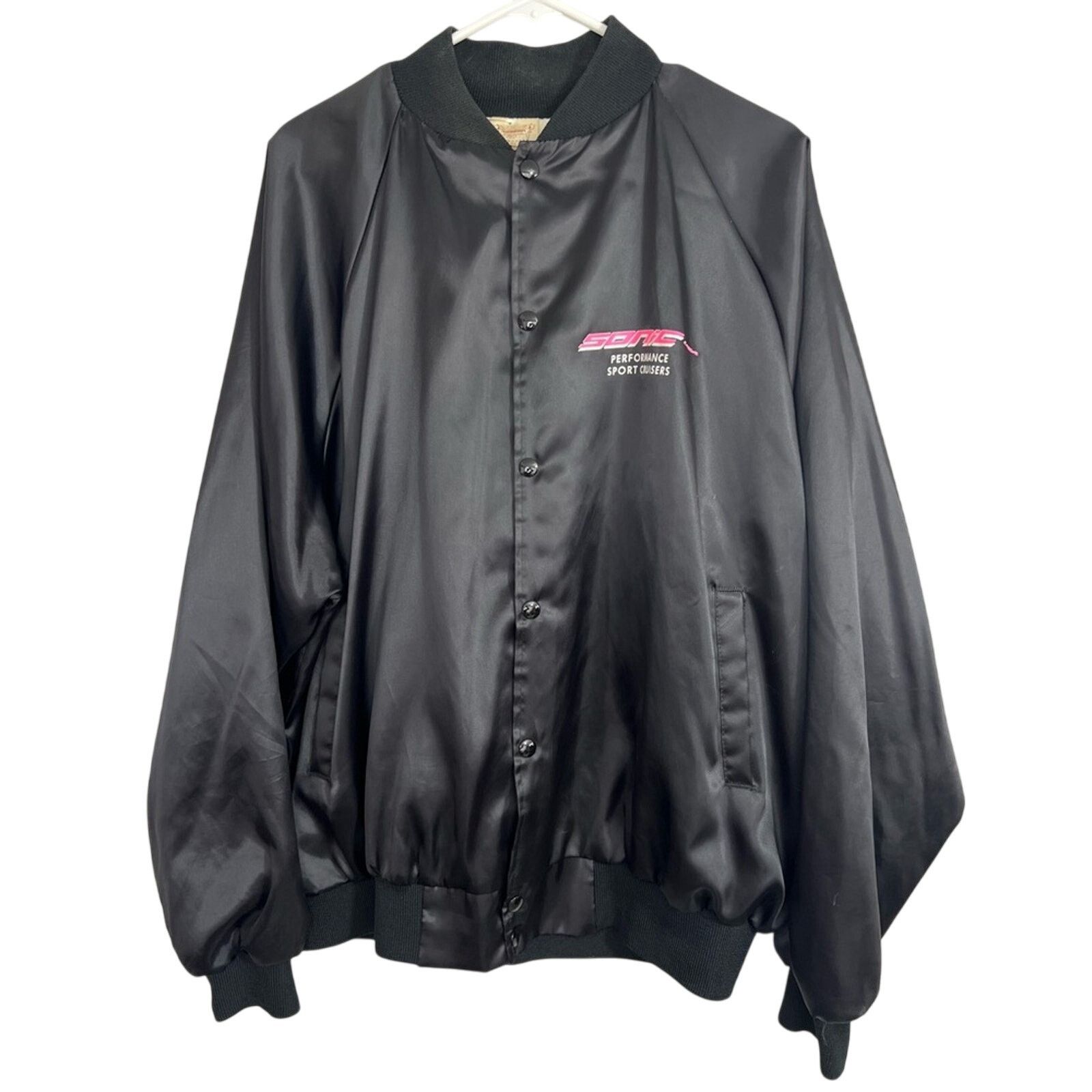 Auburn Sportswear Vintage 80s Sonic Power Boats Satin Racing Jacket XL CLEAN Size US XL / EU 56 / 4 - 3 Thumbnail
