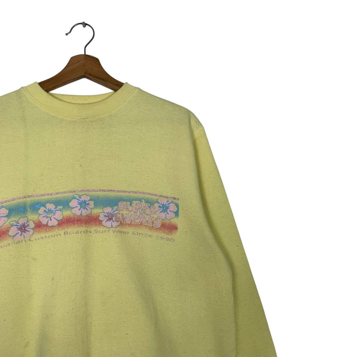 Japanese Brand Surf & Sweats Yellow Sweatshirt Size US L / EU 52-54 / 3 - 5 Thumbnail