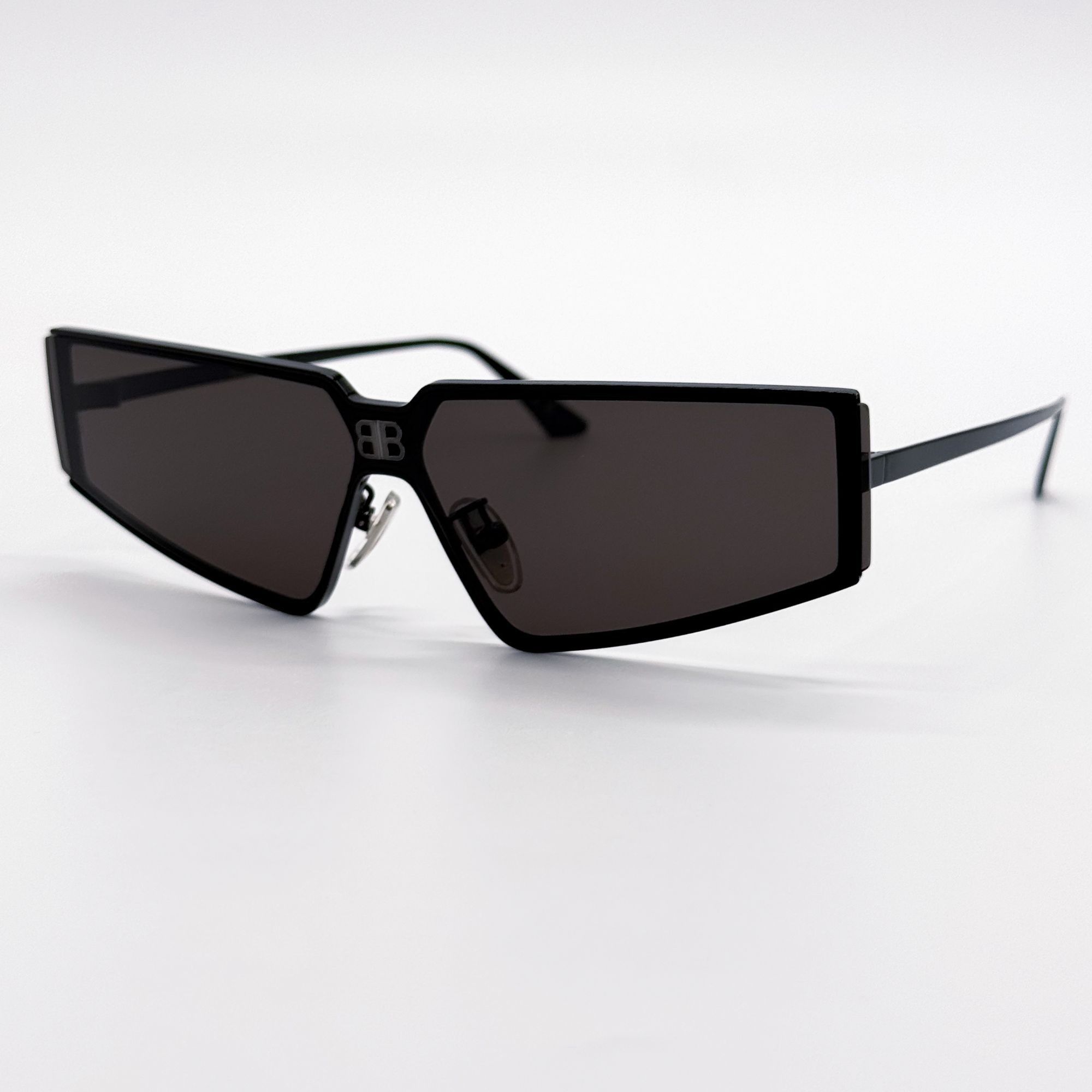 Balenciaga NEW BALENCIAGA BB0192S 001 SUNGLASSES BLACK SHIELD UNISEX Size ONE SIZE - 3 Thumbnail