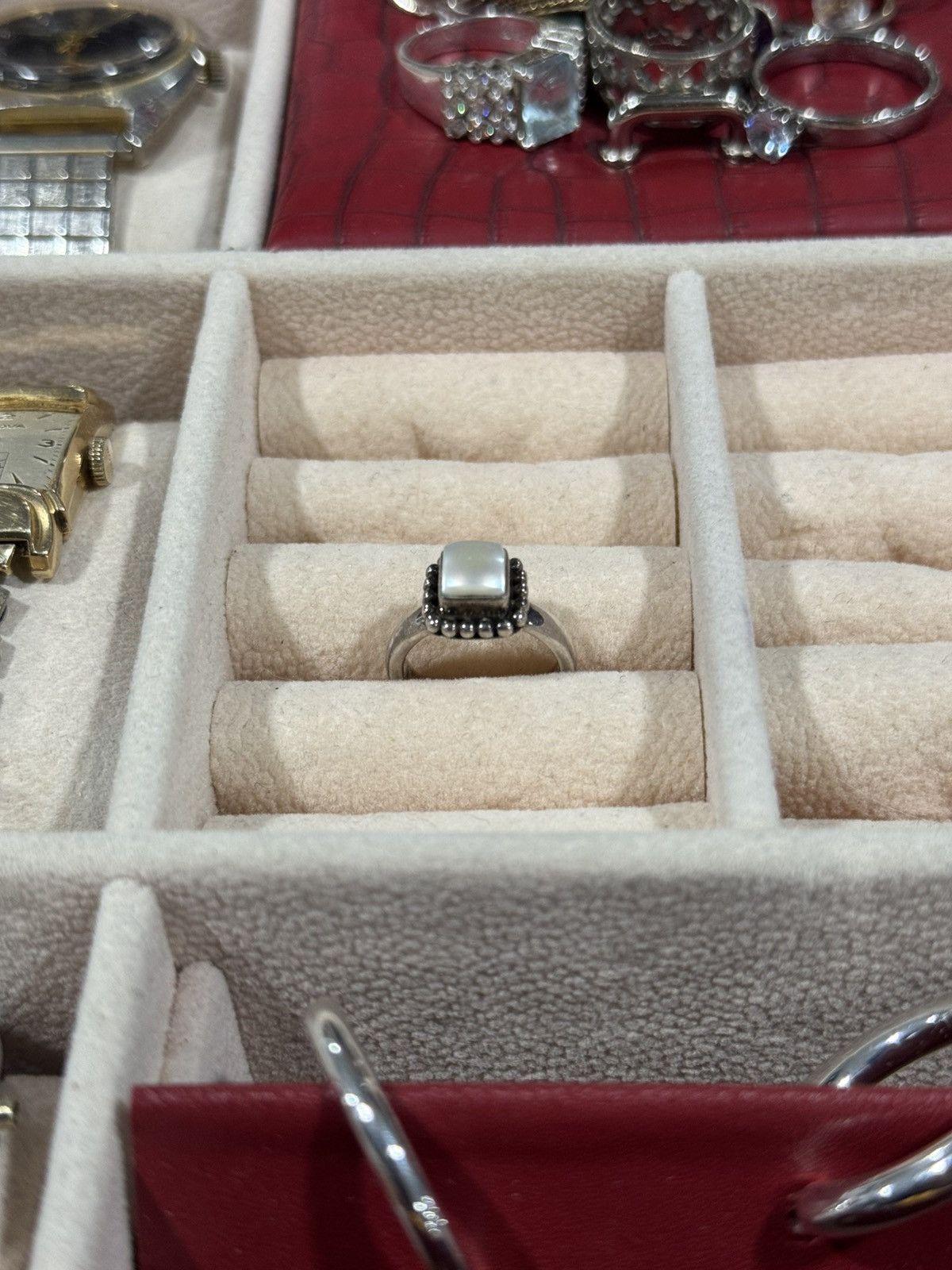 Sterling Silver Silpada Sterling Silver Square Frame Ring – Vintage 925 Size ONE SIZE - 8 Thumbnail