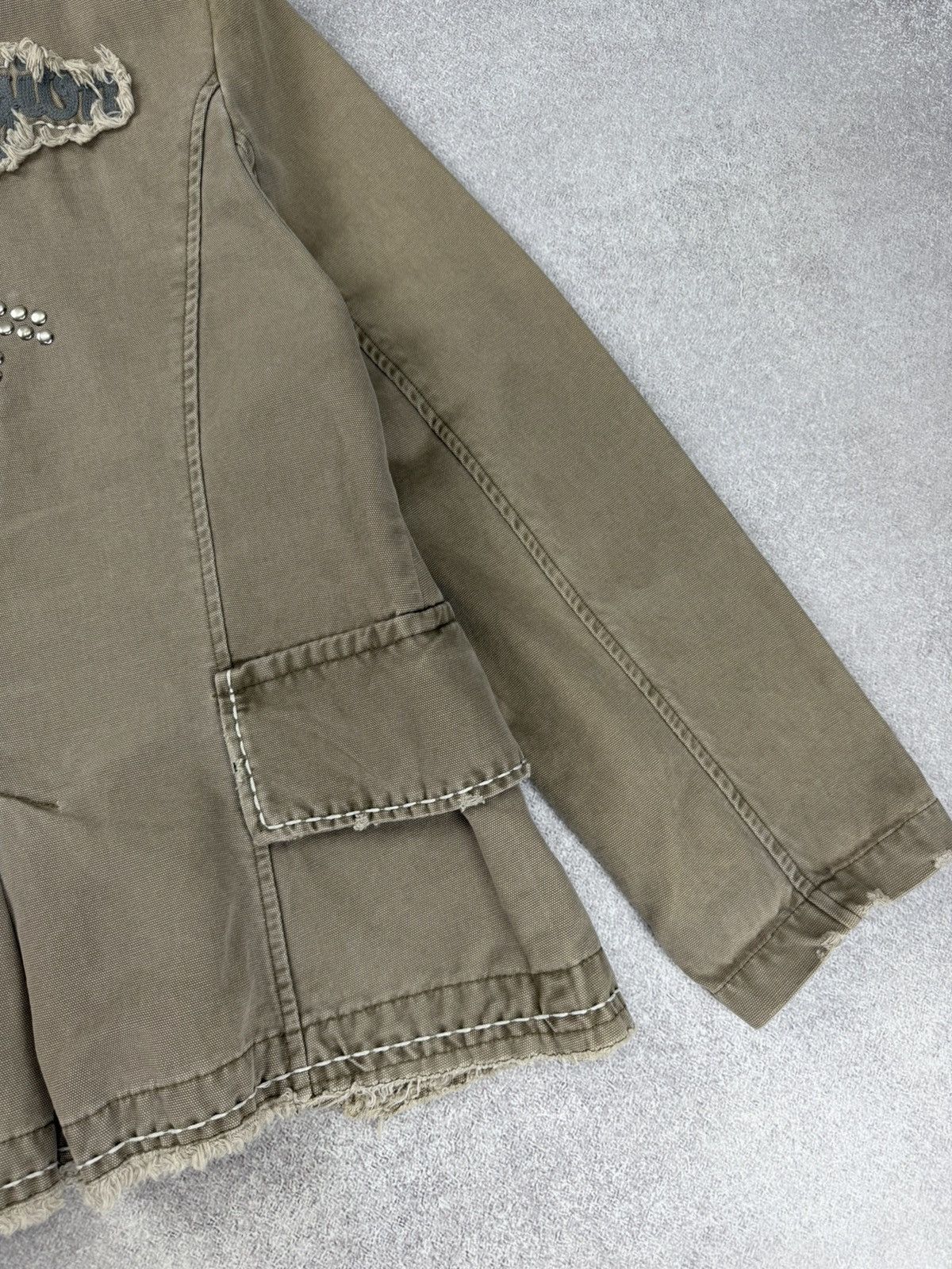 True Religion Vintage True Religion Women’s Military Denim Jacket Size 50 Size XL / US 12-14 / IT 48-50 - 18 Thumbnail