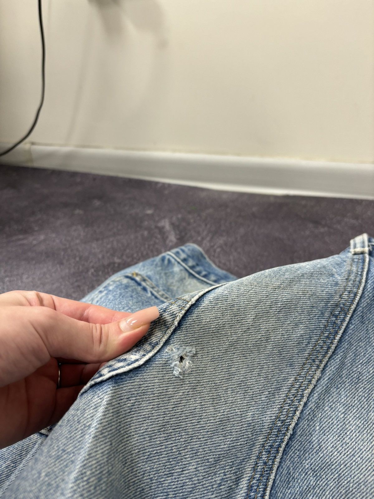 Carhartt Vintage Carhartt USA Faded Blue Denim Hype Work Baggy Jeans Size US 36 / EU 52 - 8 Thumbnail