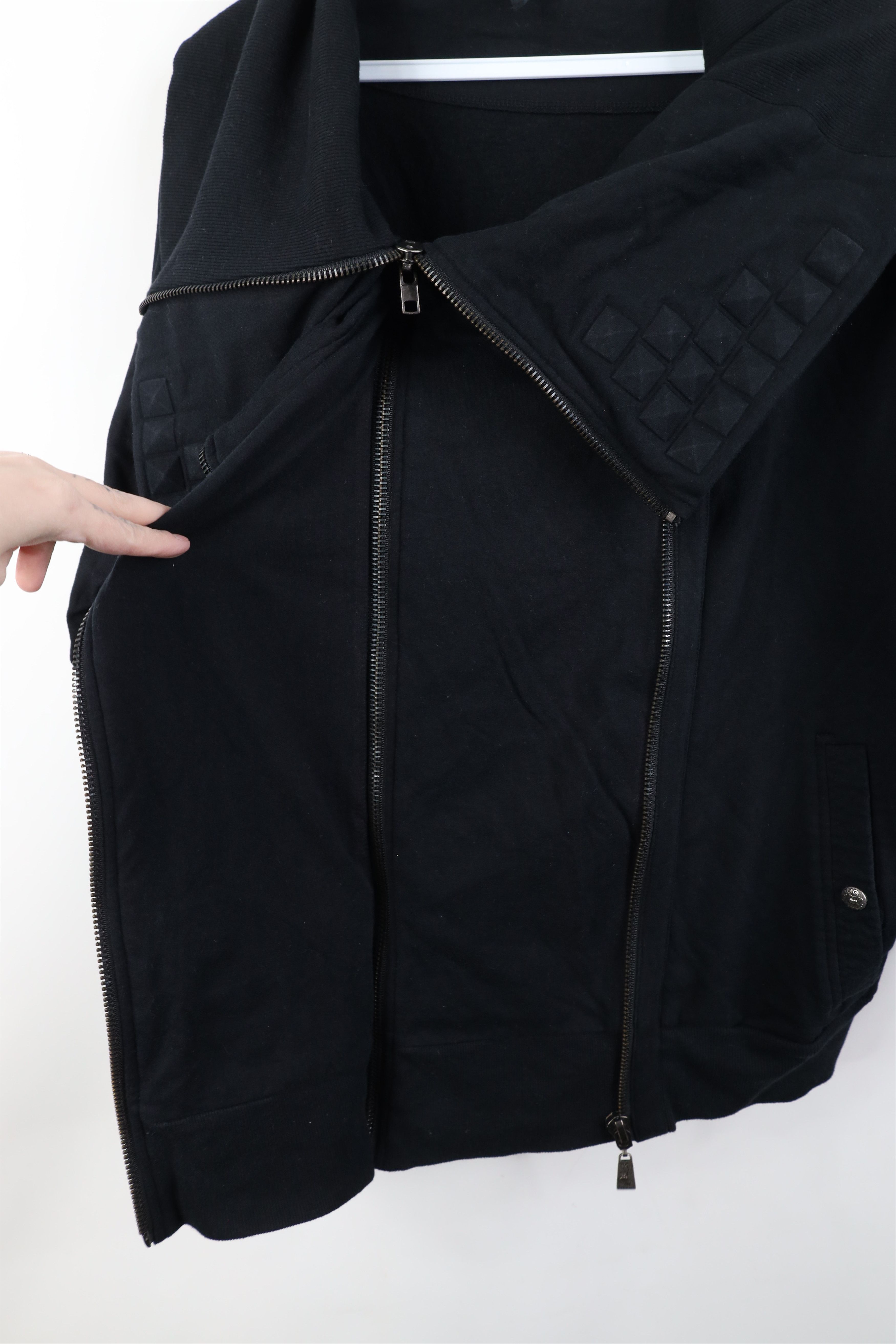 Vintage Vintage 90s Y2K Apple Bottoms Jeans Asymmetric Zip Jacket Size XXL / US 16-18 / IT 52-54 - 11 Thumbnail