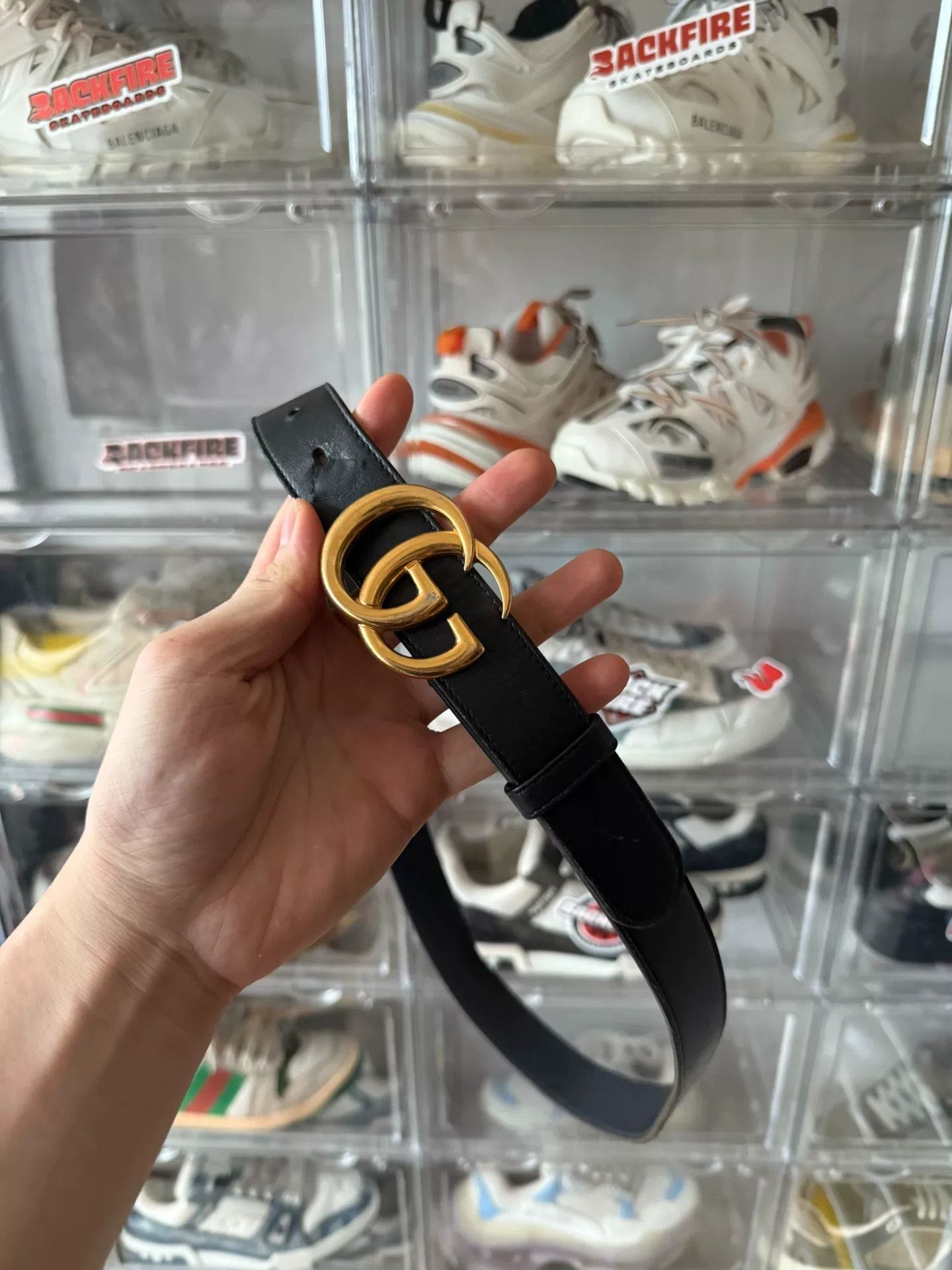 Gucci Gucci Gold Belt 44 Men Size ONE SIZE - 1 Thumbnail