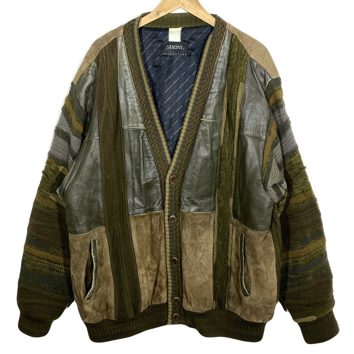 Saxony Gilet Bombers Streetwear Vintage 80’s Saxony Collection Size US XXL / EU 58 / 5 - 1 Thumbnail