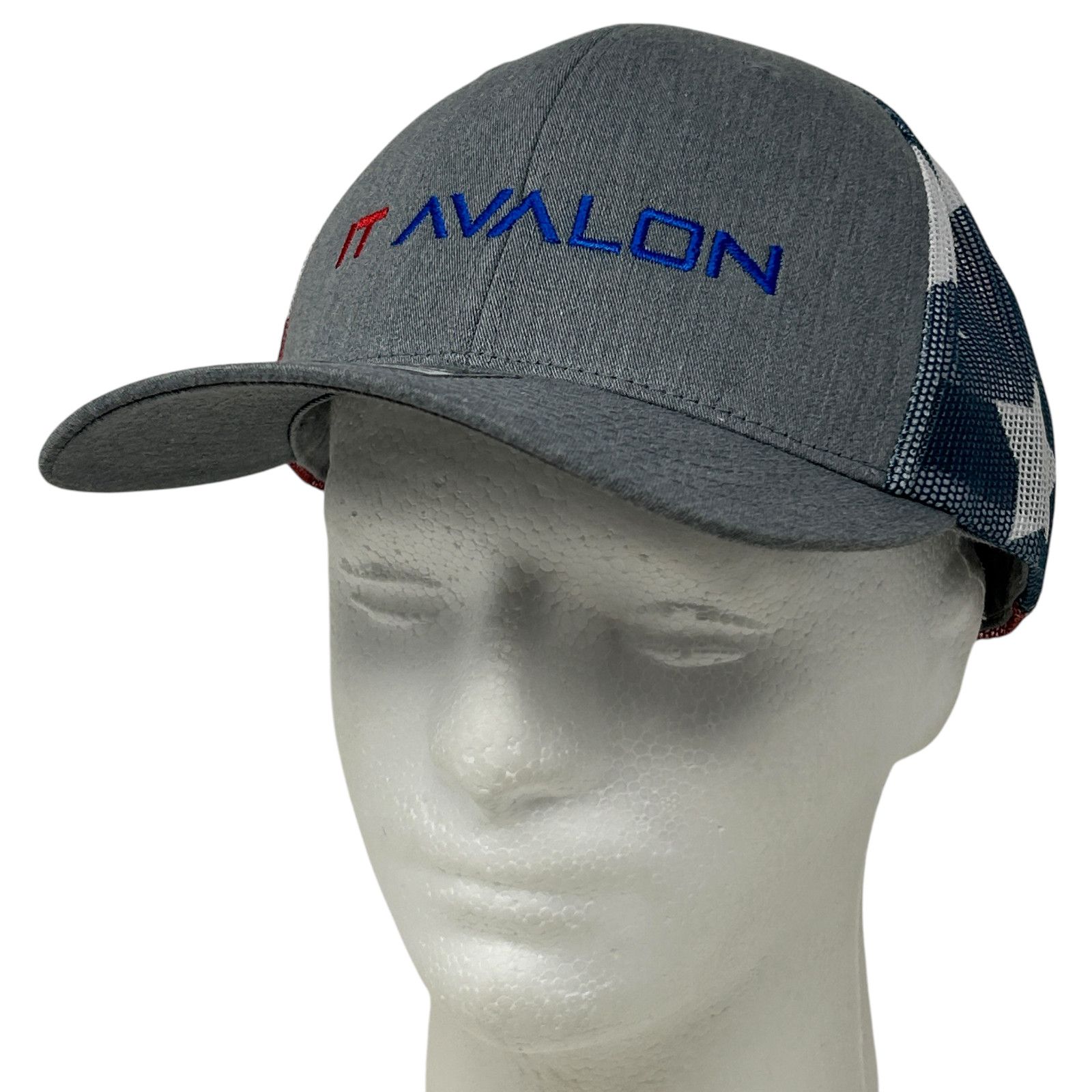 Richardson IT Avalon Trucker Hat Baseball Cap USA Flag Patriotic Tech Size ONE SIZE - 10 Thumbnail