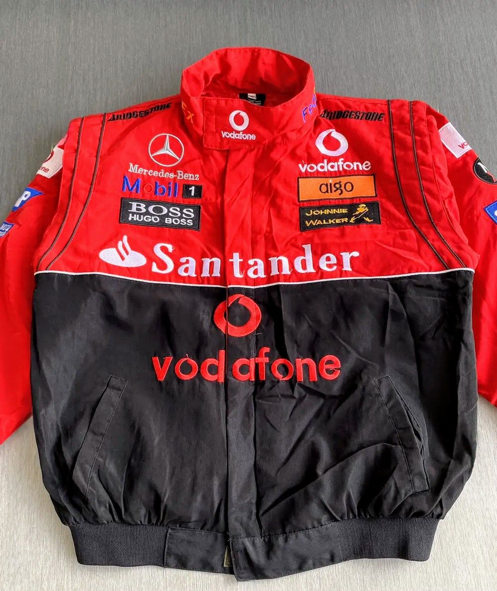 Vintage 💀🔥 MERCEDEZ BENZ 💥 LEWIS HAMILTON F1 Racing Jacket Retro Size US L / EU 52-54 / 3 - 1 Thumbnail